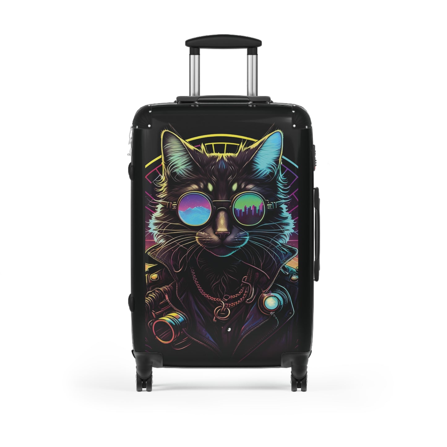 Art Cat Midjourney Carry-On Suitcase - Stylish Luggage for Travelers