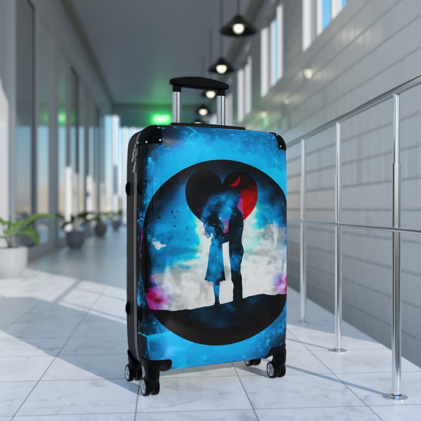 Love Couple Art Carry-On Suitcase - Stylish Luggage for Travelers
