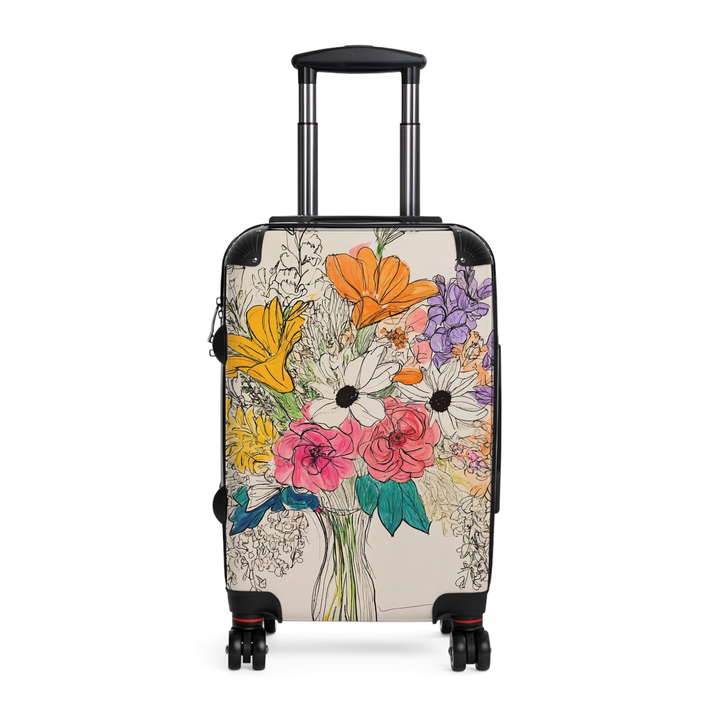 Nature Flowers Floral Spring Flowers Art Carry-On Suitcase - Stylish Luggage for Travelers
