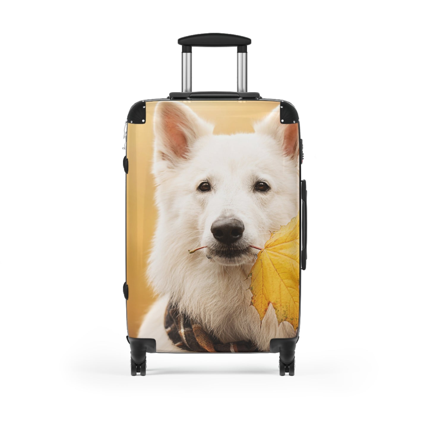 Animals White Swiss Shepherd Carry-On Suitcase - Stylish Luggage for Travelers