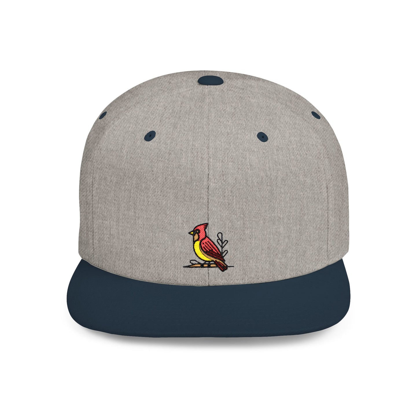 Icons Embroidered Red Bird Flat Bill Snapback – Lightweight, Custom Fit, Premium Quality
