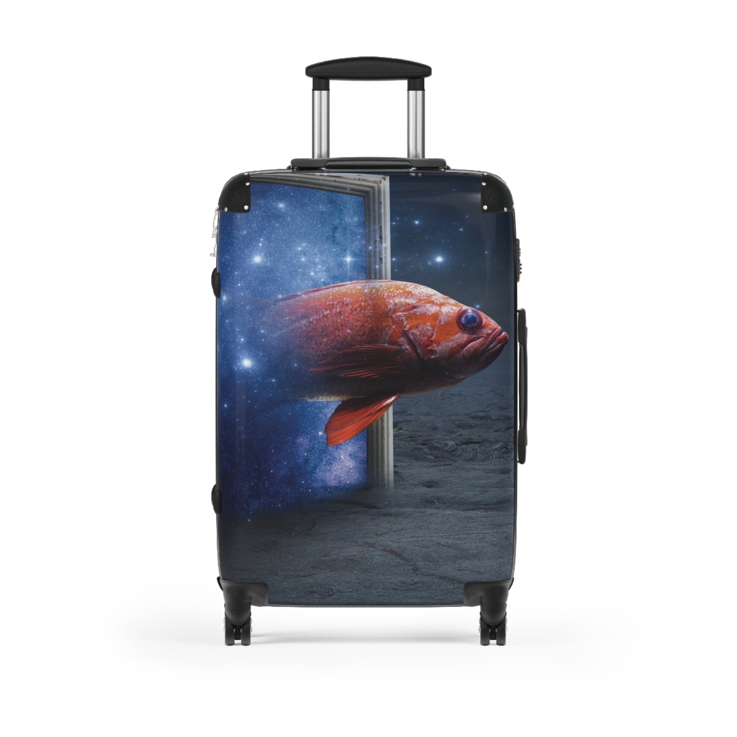Art Orange Fish Carry-On Suitcase - Stylish Luggage for Travelers