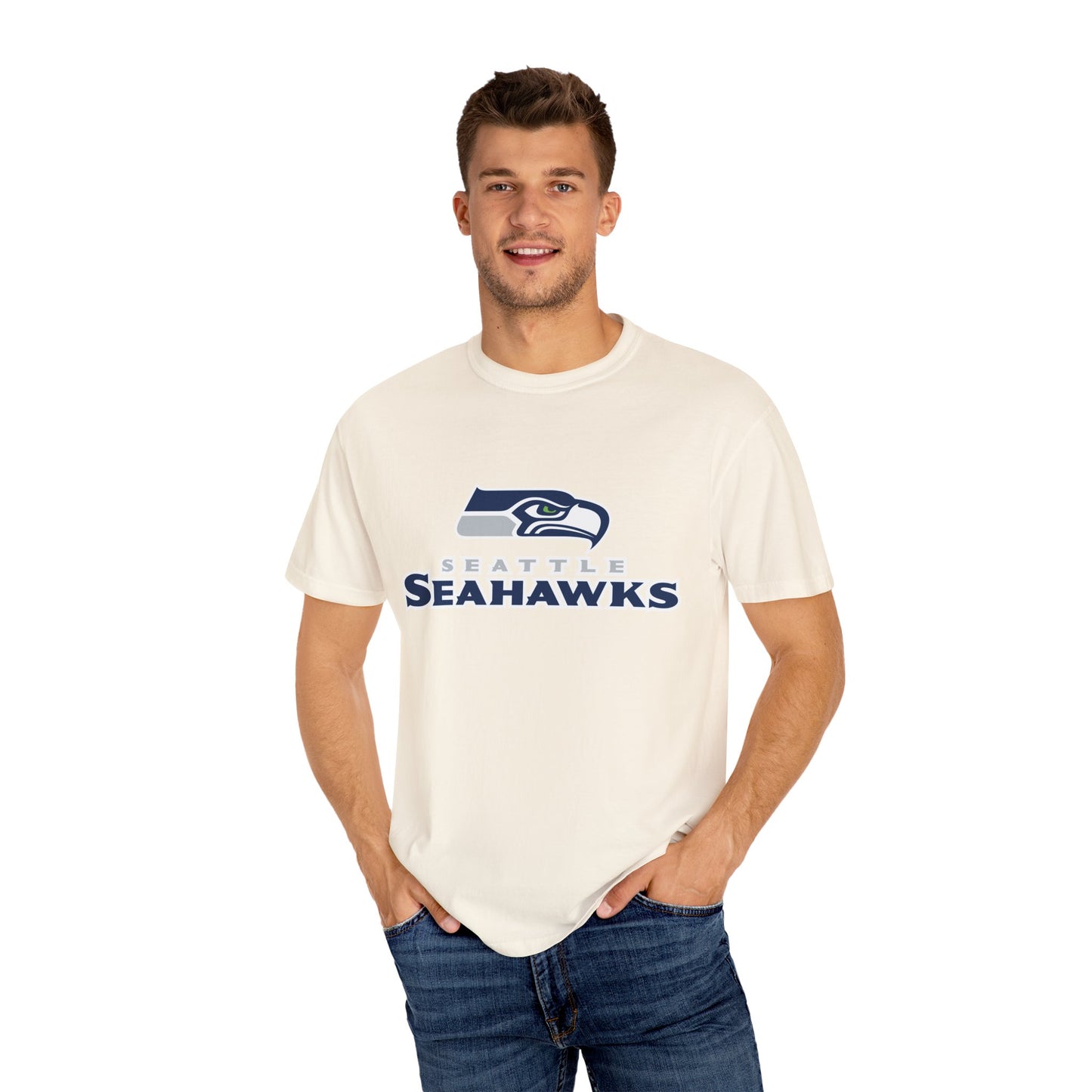 Seattle Seahawks Gear Garment-Dyed T-Shirt – Premium Cotton Tee for Customization