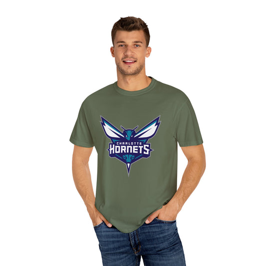 Charlotte Hornets Garment-Dyed T-Shirt – Premium Cotton Tee for Customization