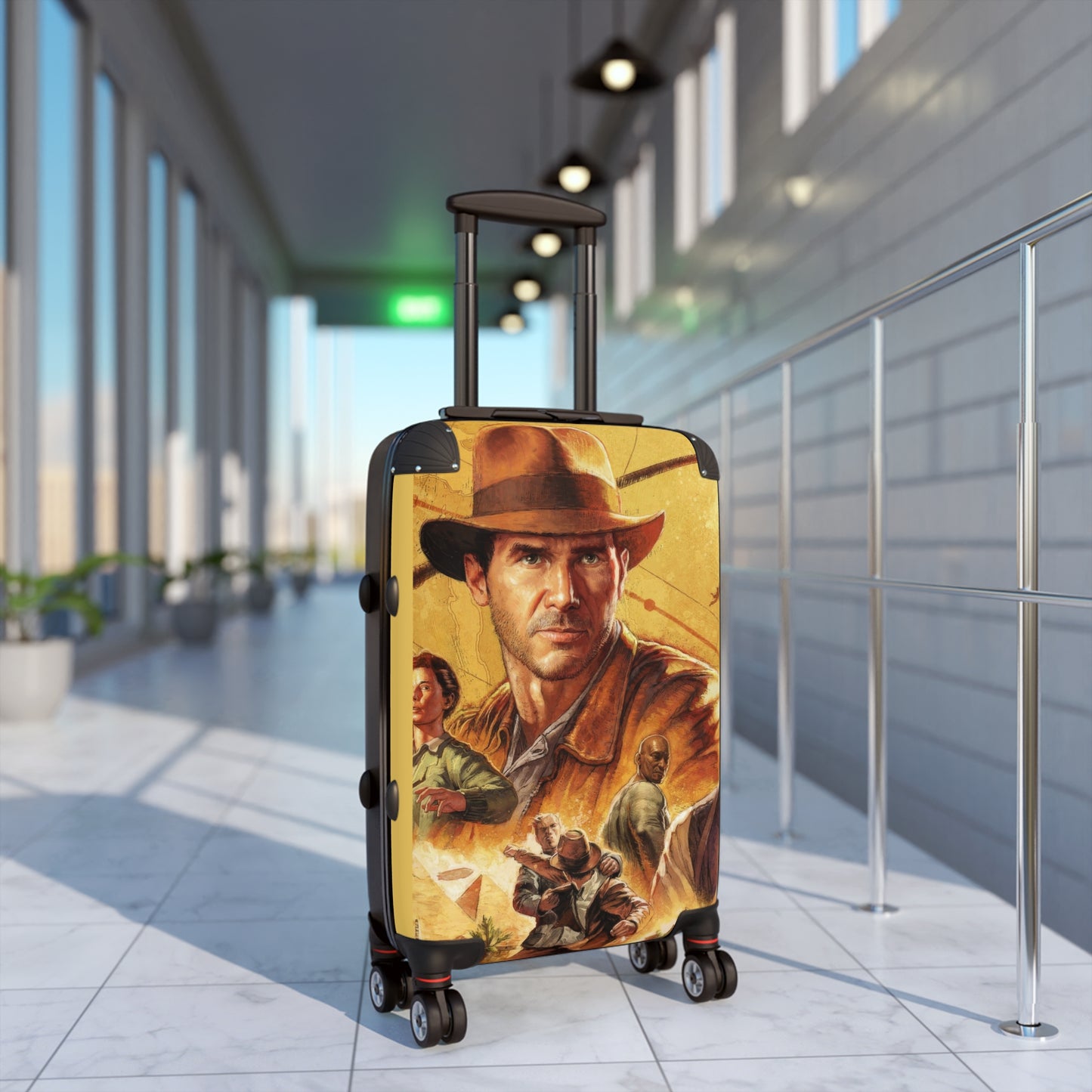Video Games Indiana Jones and the Great Circle Carry-On Suitcase - Stylish Luggage for Travelers