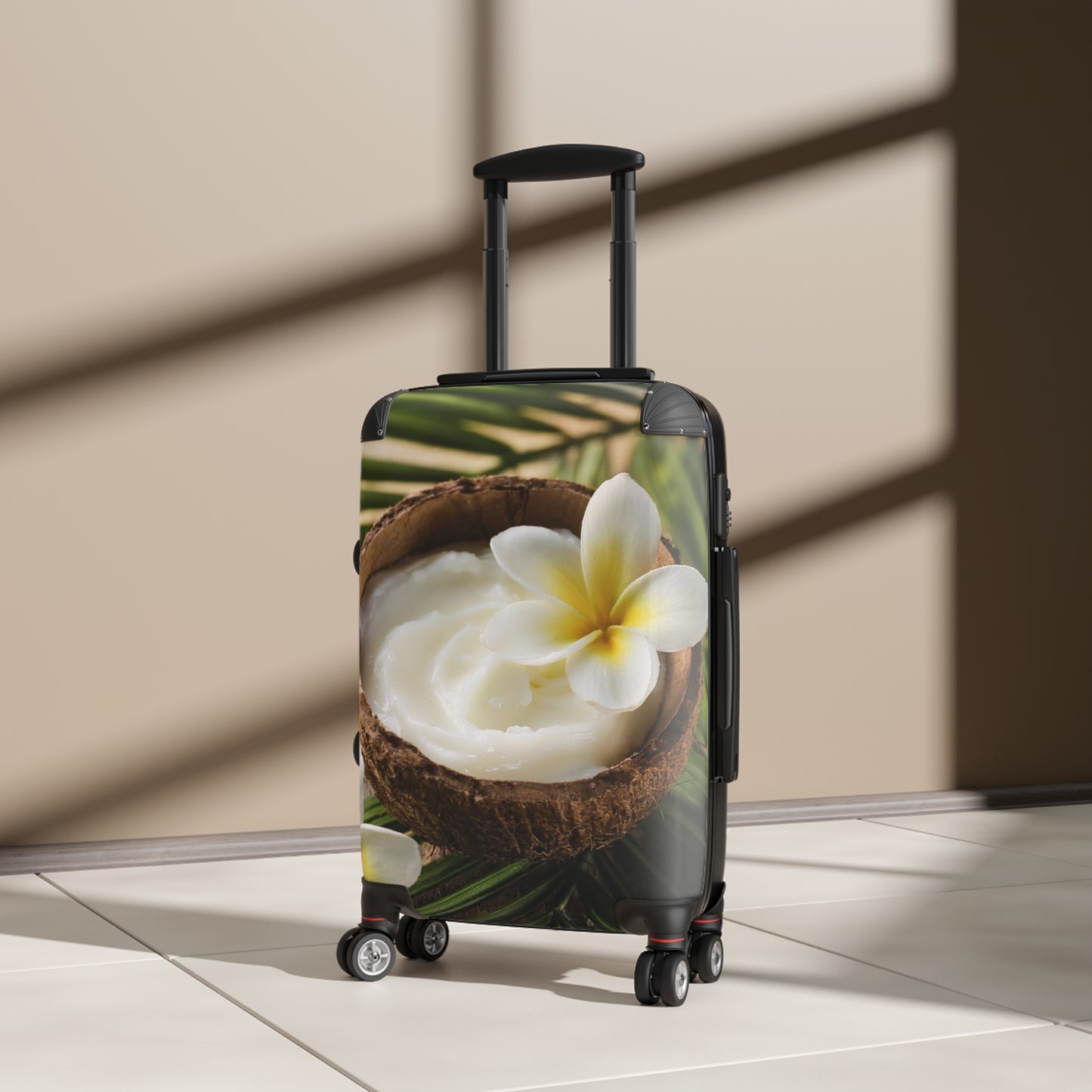 Nature Flowers Floral Coconut Oil Art Carry-On Suitcase - Stylish Luggage for Travelers
