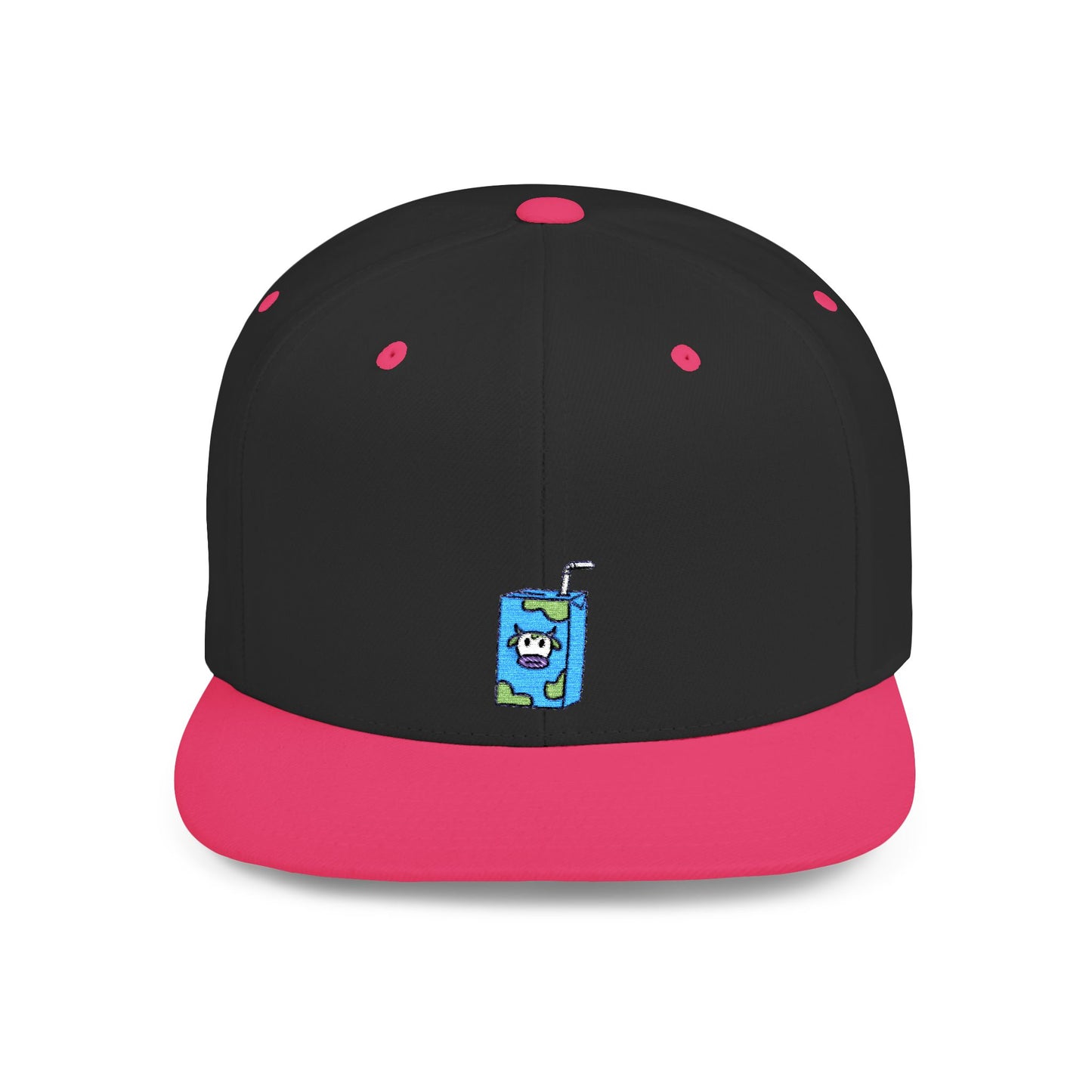 Icons Embroidered Milk Box Flat Bill Snapback – Lightweight, Custom Fit, Premium Quality