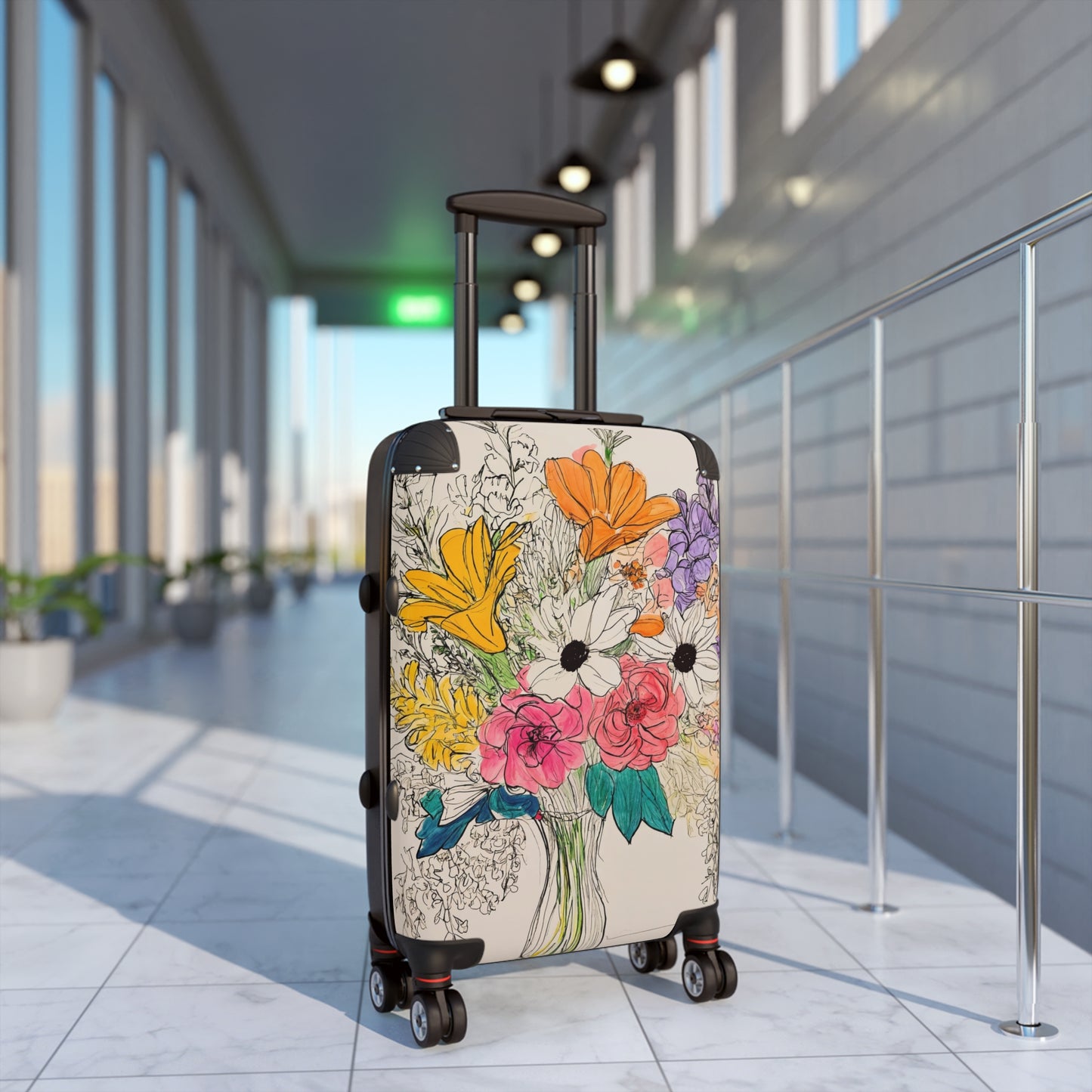 Nature Flowers Floral Spring Flowers Art Carry-On Suitcase - Stylish Luggage for Travelers