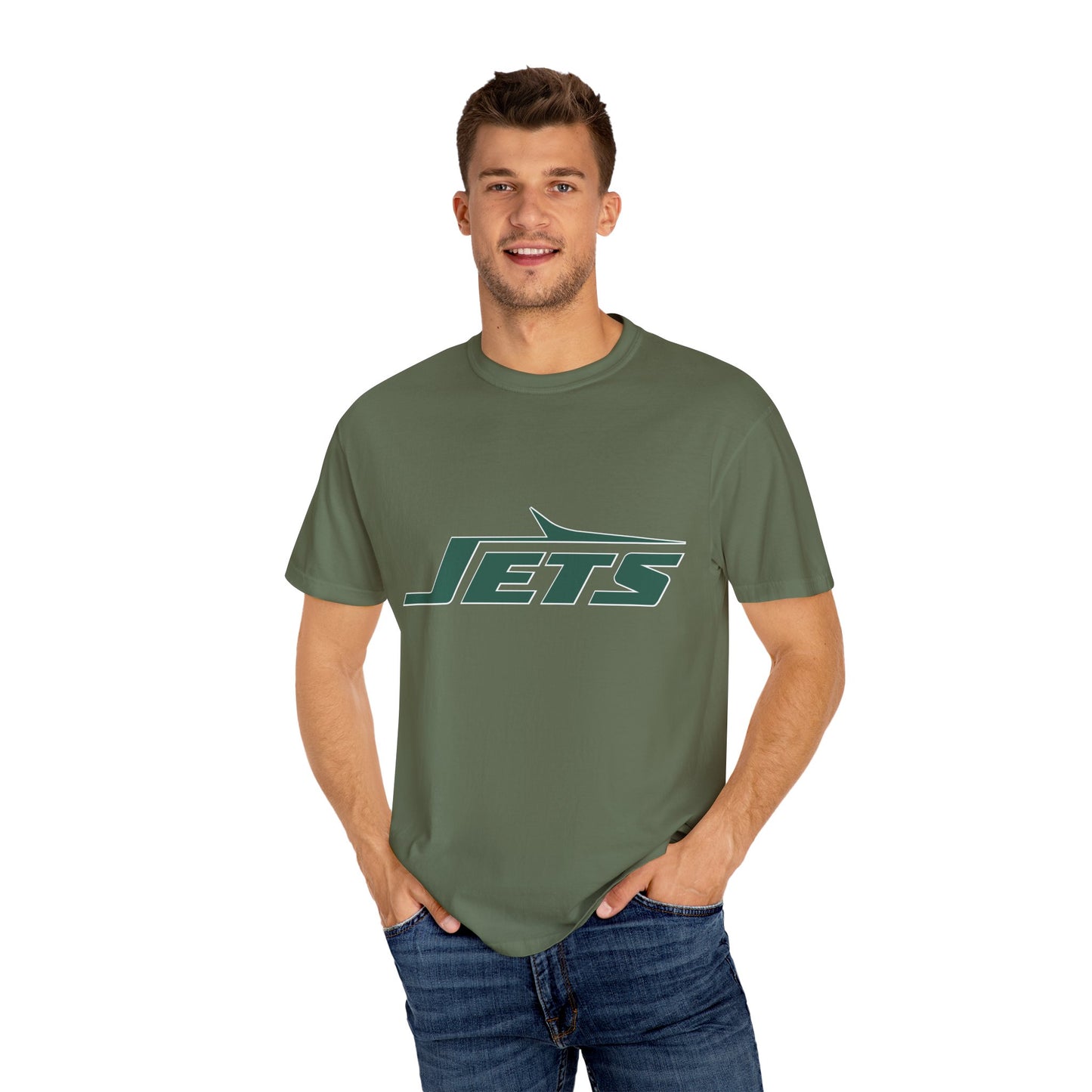 New York Jets Football Accessories Garment-Dyed T-Shirt – Premium Cotton Tee for Customization