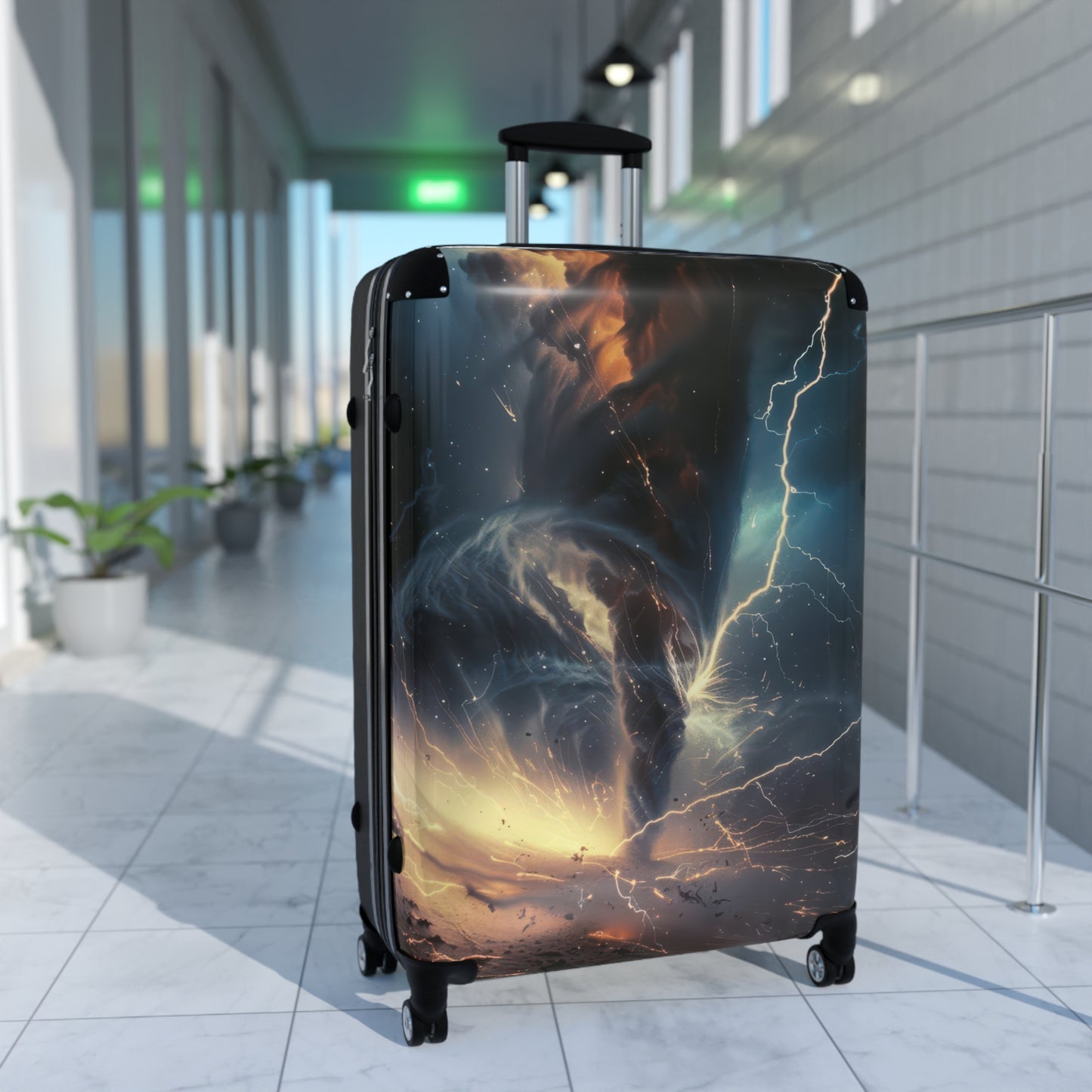 Nature Tornado Dramatic Art Carry-On Suitcase - Stylish Luggage for Travelers
