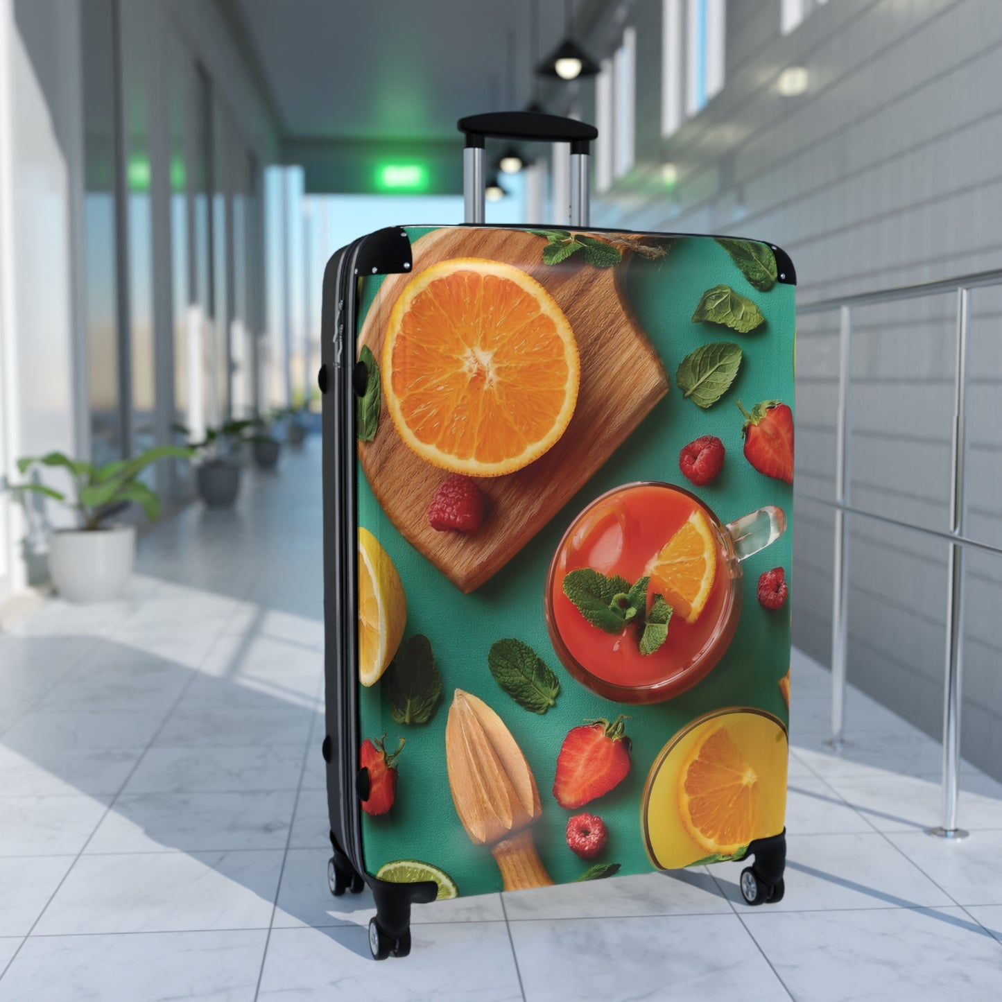 Nature Summer Fruit Drinks Carry-On Suitcase - Stylish Luggage for Travelers