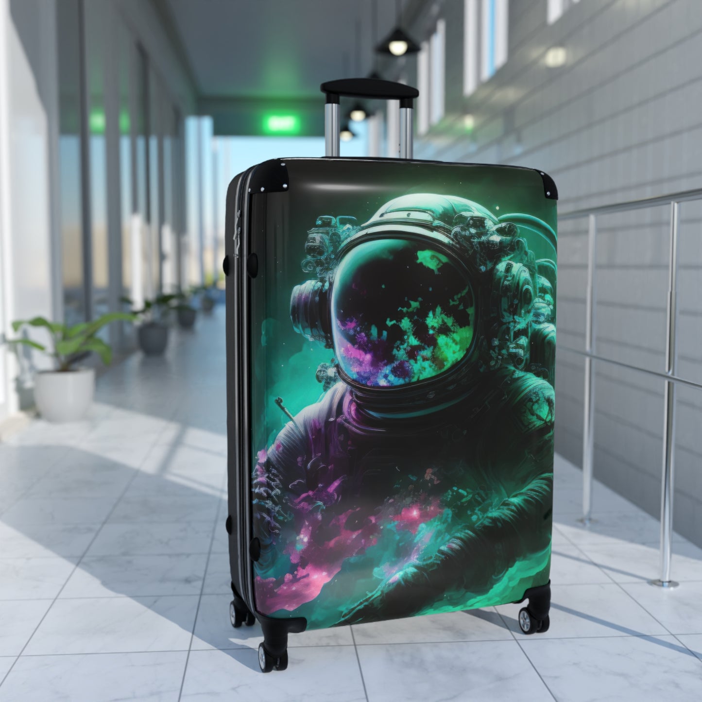 Space Astronaut Digital Art Carry-On Suitcase - Stylish Luggage for Travelers