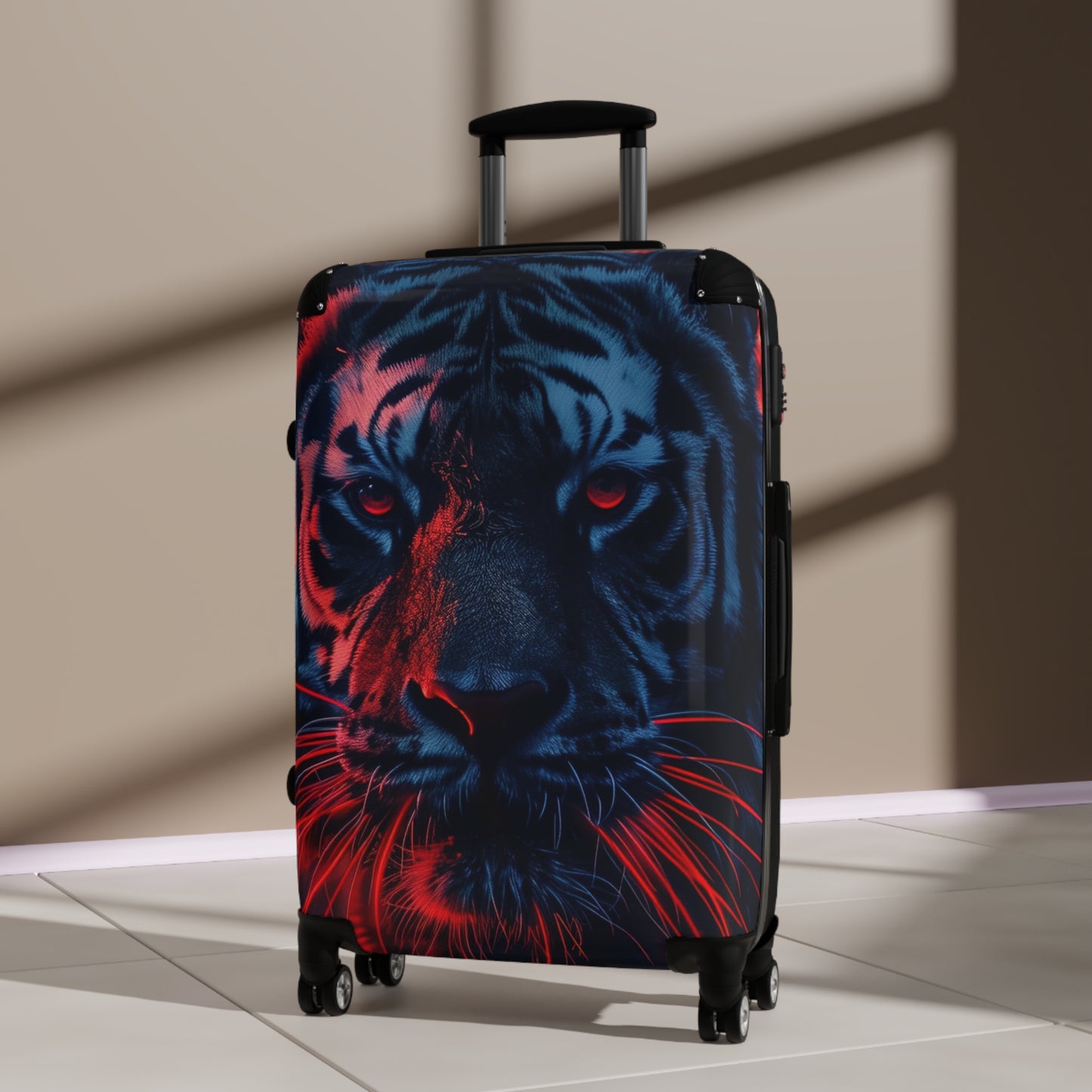 Animals Tiger Red Aesthetic Carry-On Suitcase - Stylish Luggage for Travelers