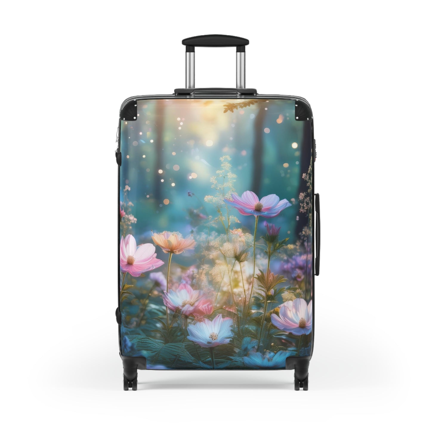 Nature Flowers Floral Dedicated Pink Bloom Carry-On Suitcase - Stylish Luggage for Travelers