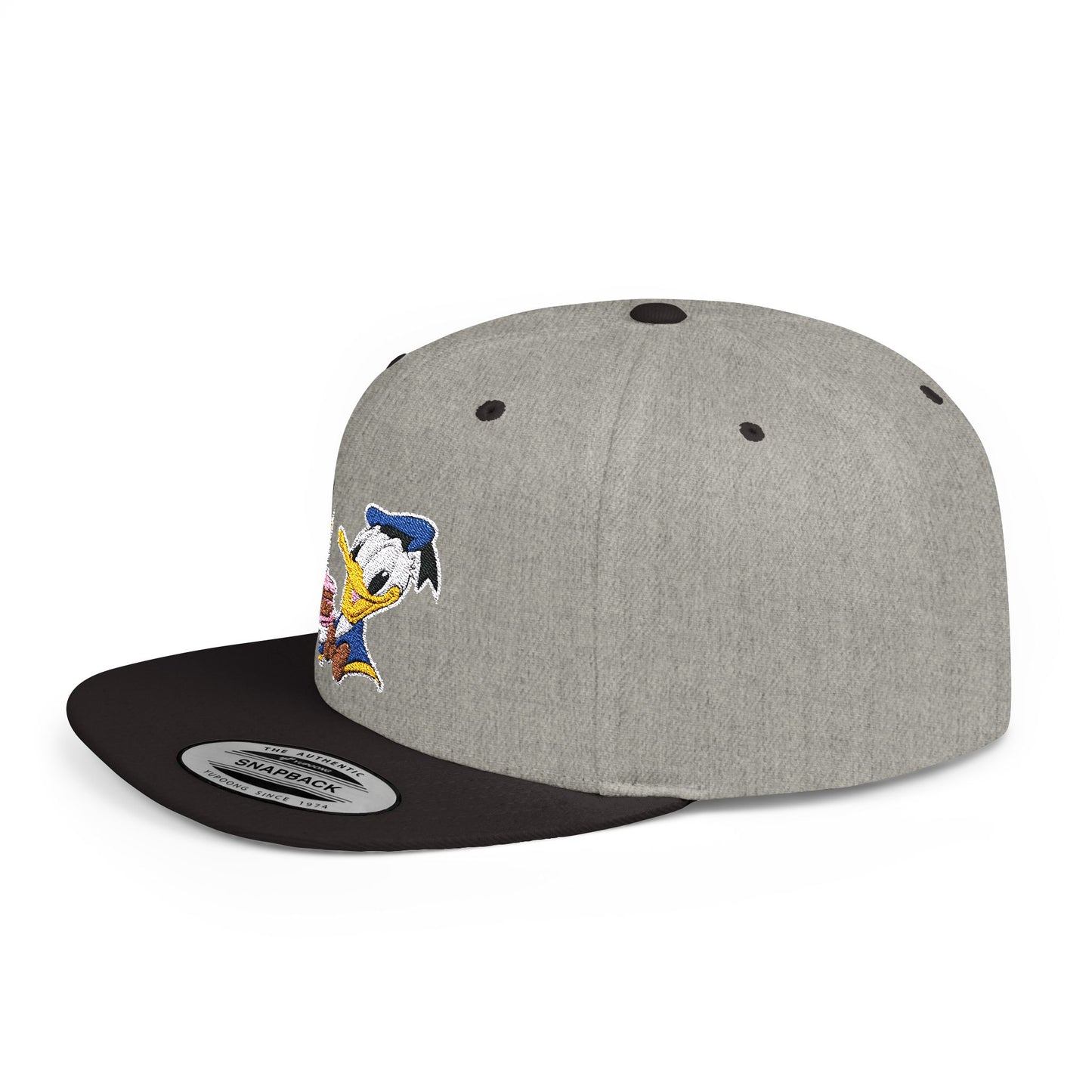 Donald Duck Birthday Cake Flat Bill Snapback – Lightweight, Custom Fit, Premium Quality