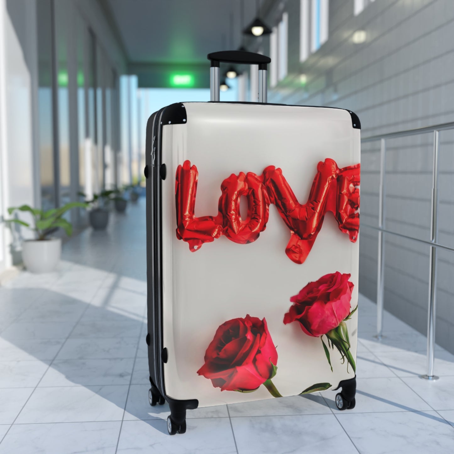 Nature Flowers Floral Red Love Art Carry-On Suitcase - Stylish Luggage for Travelers