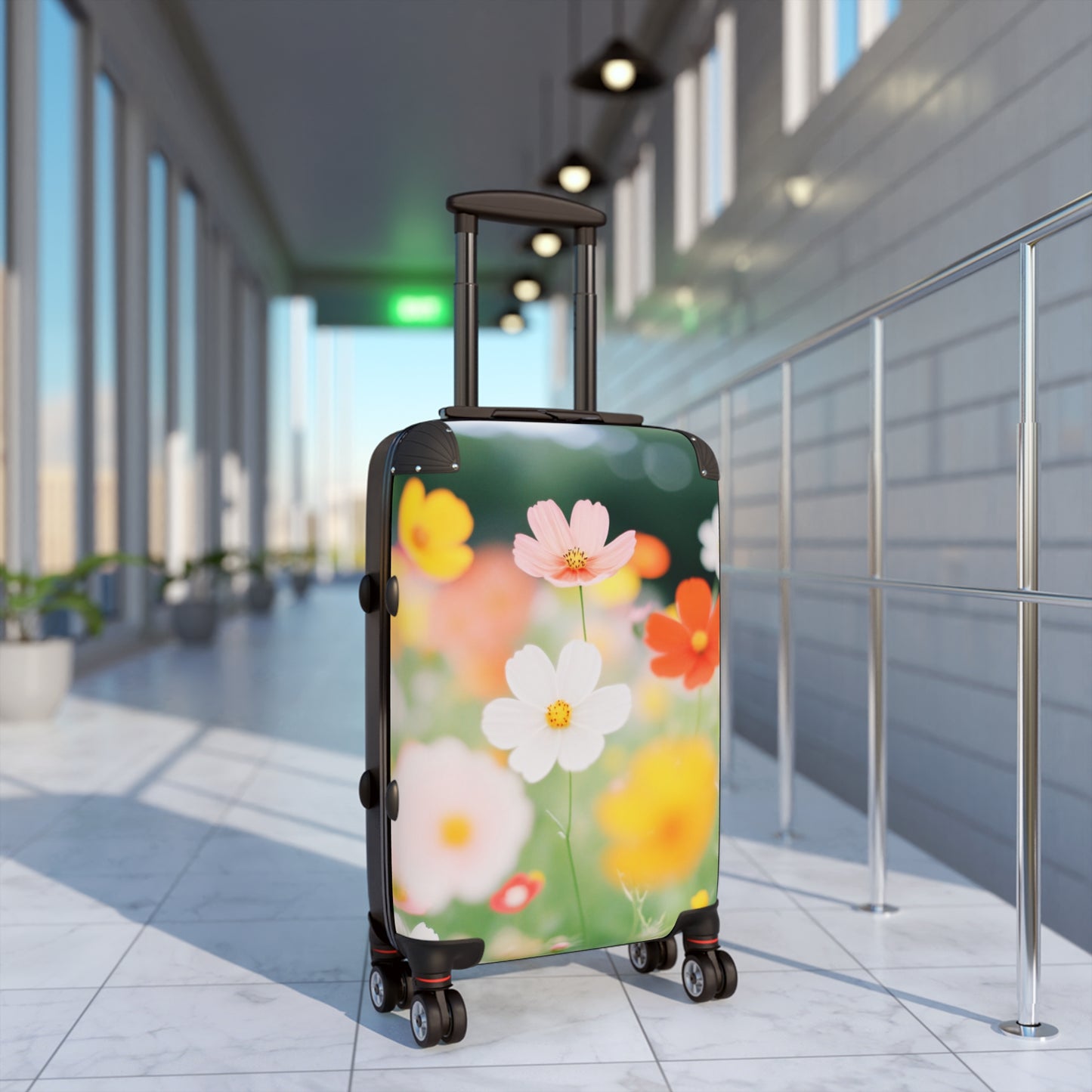 Nature Flowers Floral Colorful Art Carry-On Suitcase - Stylish Luggage for Travelers