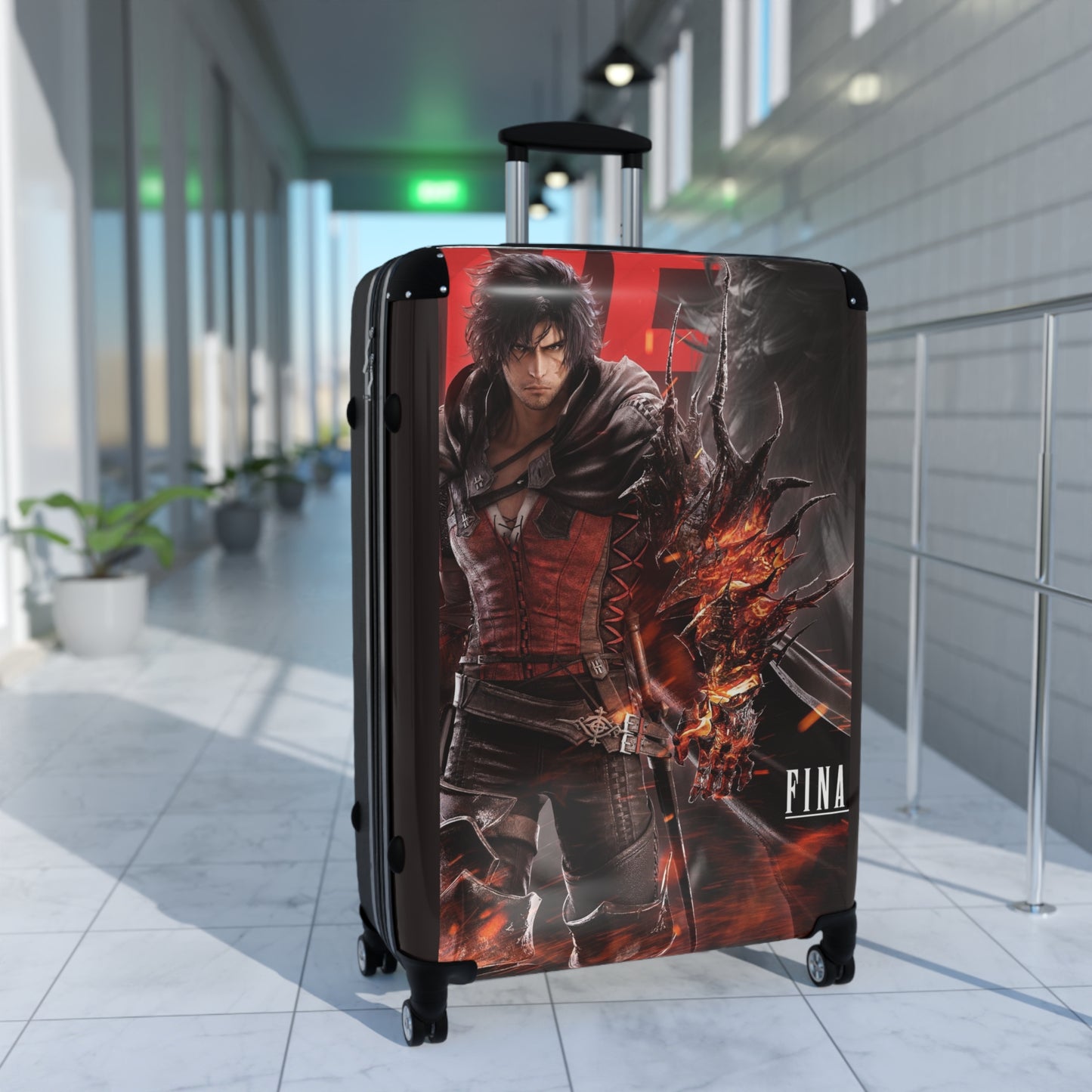 Video Games Final Fantasy XVI Clive Rosfield Carry-On Suitcase - Stylish Luggage for Travelers