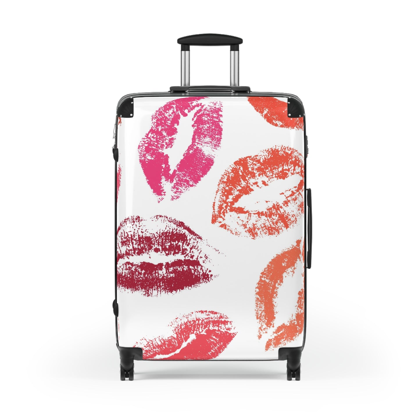 Abstract Kiss Pattern Art Carry-On Suitcase - Stylish Luggage for Travelers