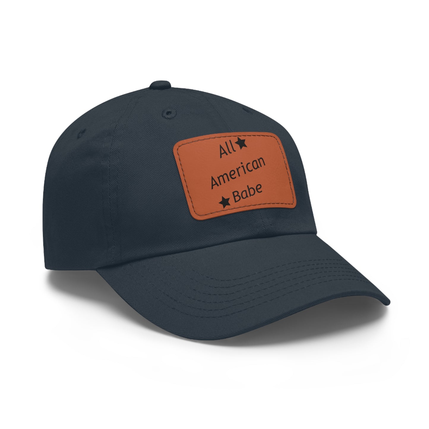 Dad Leather Patch Hat All American Babe – Timeless Style, Perfect Fit
