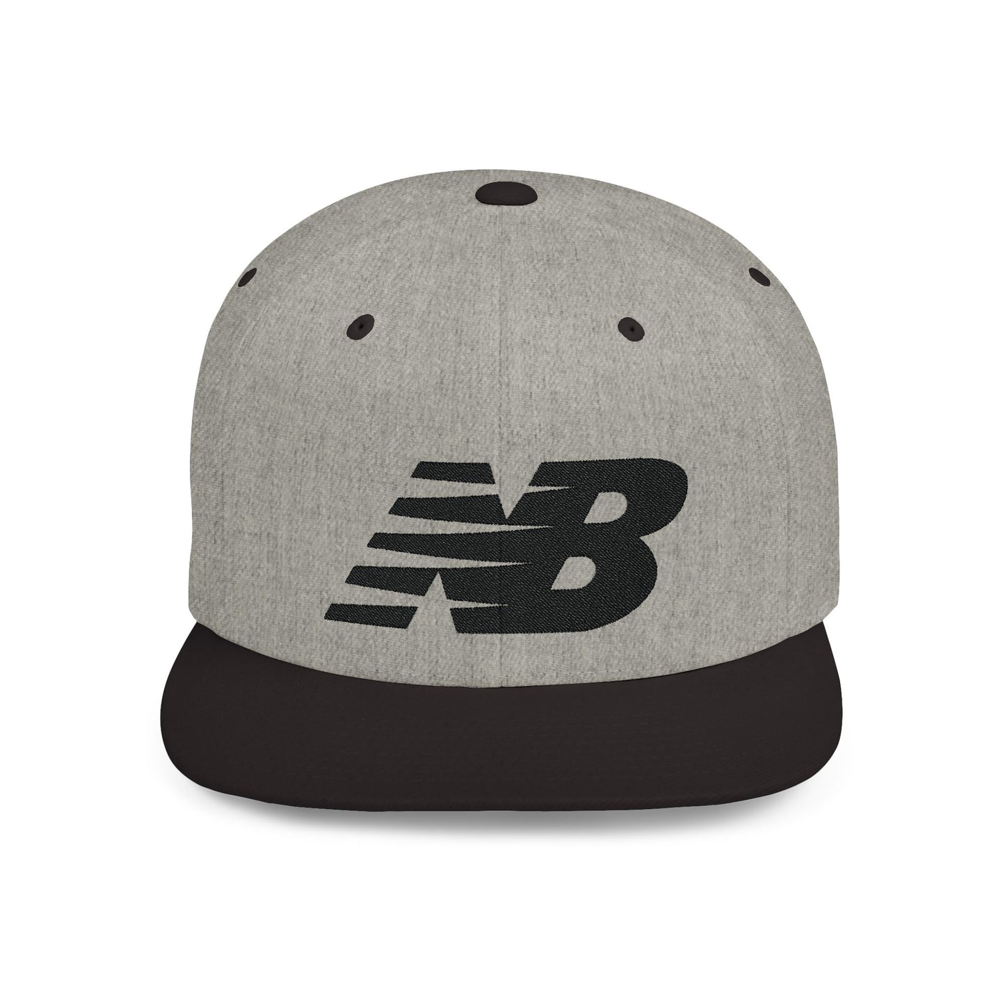 New Balance Style Flat Bill Snapback – Lightweight, Custom Fit, Premium Quality