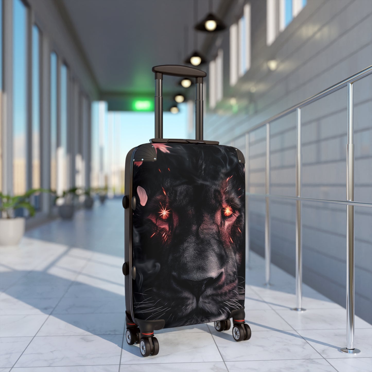 Animals Lion Sakura Smoke Carry-On Suitcase - Stylish Luggage for Travelers