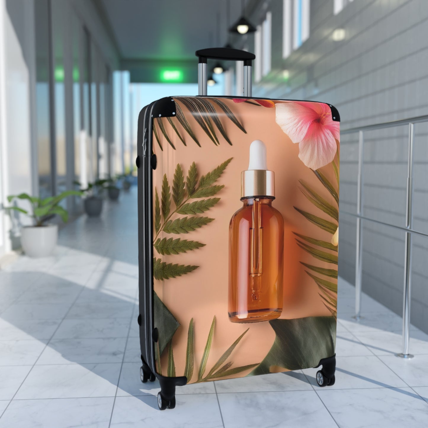 Nature Bottle Dropper Art Carry-On Suitcase - Stylish Luggage for Travelers