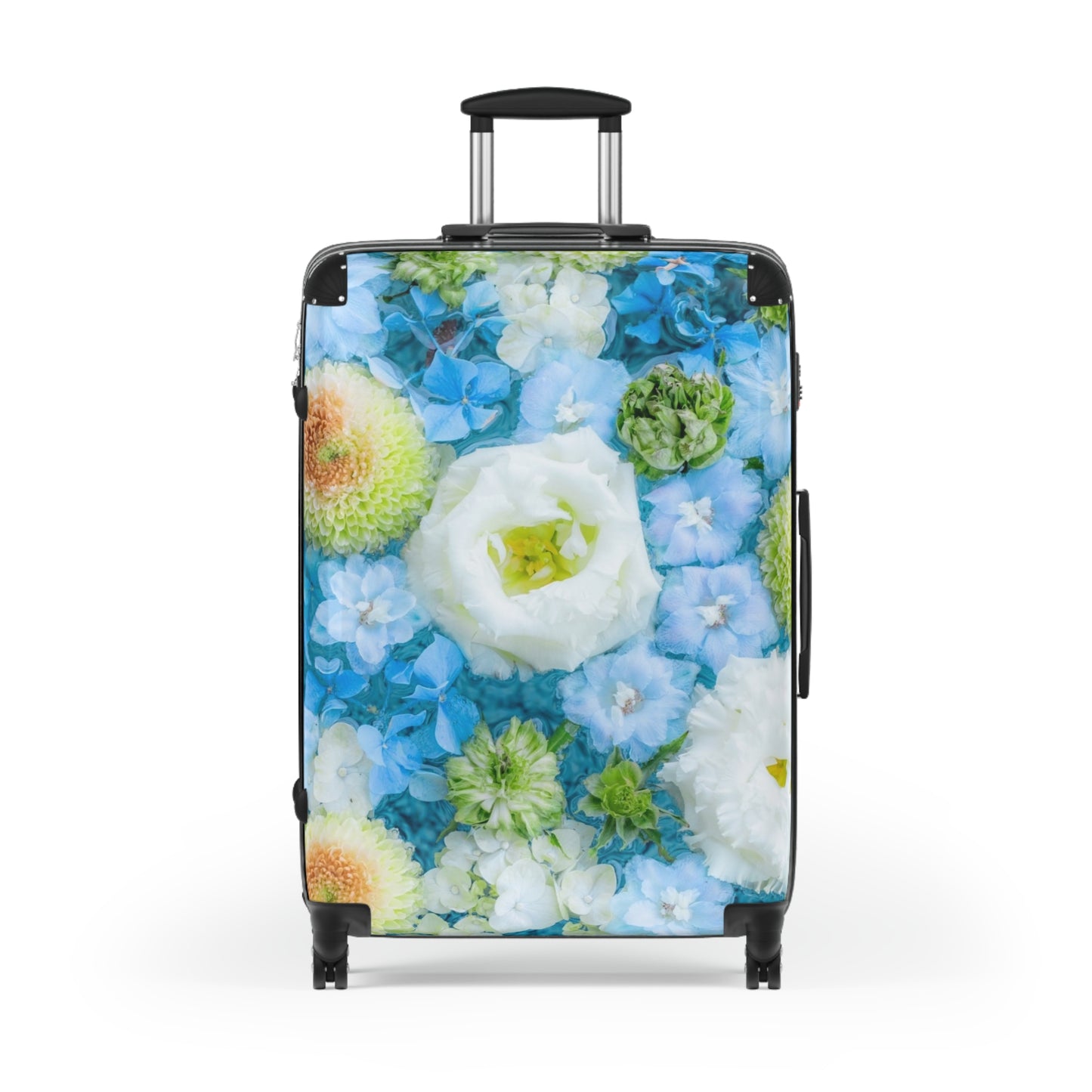 Nature Flowers Floral Blue Art Carry-On Suitcase - Stylish Luggage for Travelers