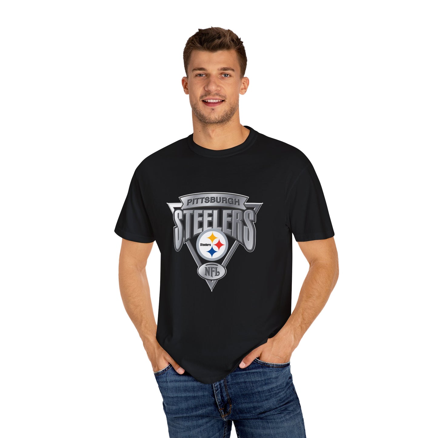 Pittsburgh Steelers Nation Garment-Dyed T-Shirt – Premium Cotton Tee for Customization