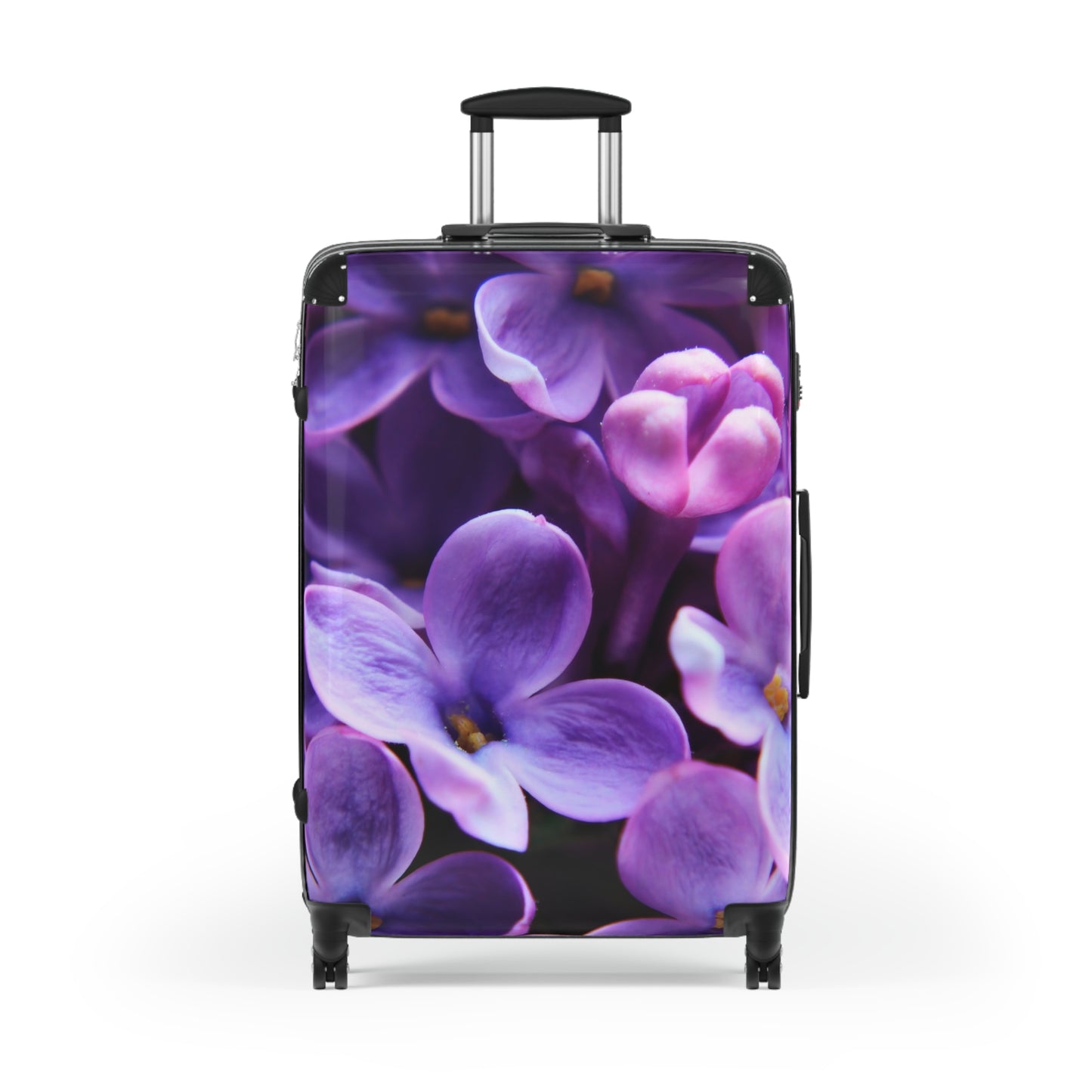 Nature Flowers Floral Tiny Purple Art Carry-On Suitcase - Stylish Luggage for Travelers