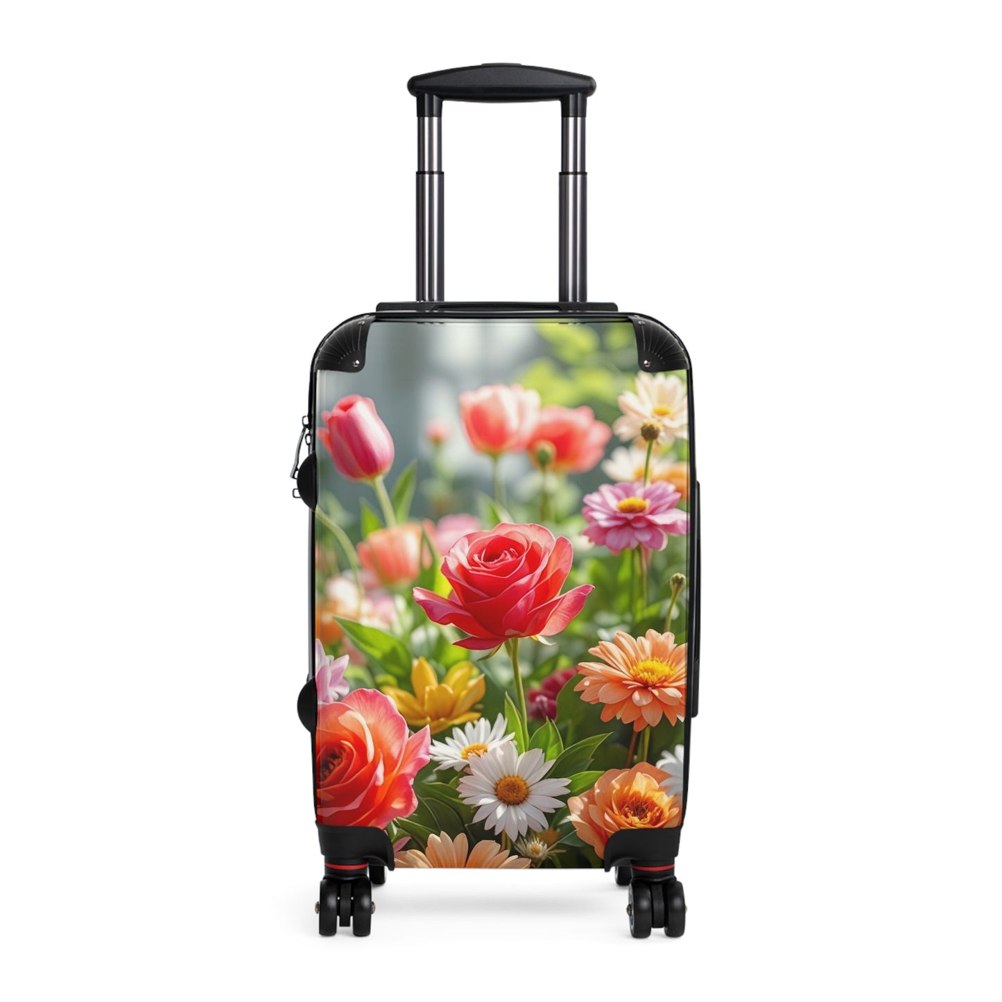 Nature Flowers Floral Garden Scene Art Carry-On Suitcase - Stylish Luggage for Travelers