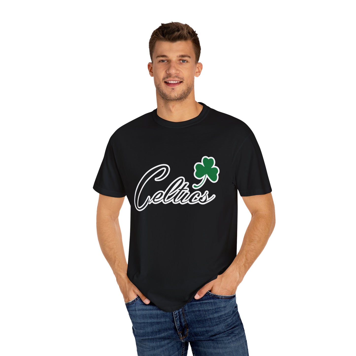 Boston Celtics Game Day Vibes Style Garment-Dyed T-Shirt – Premium Cotton Tee for Customization