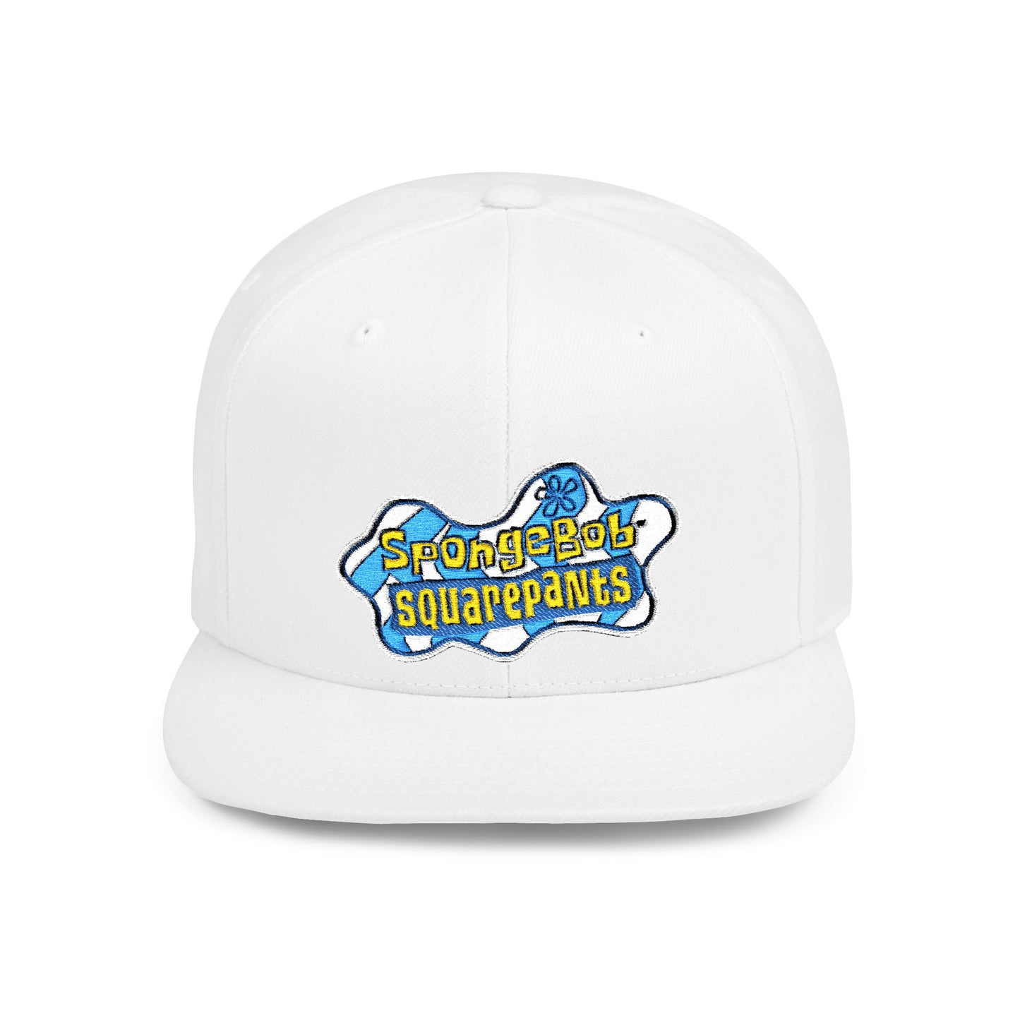 SpongeBob SquarePants Logo Flat Bill Snapback – Lightweight, Custom Fit, Premium Quality