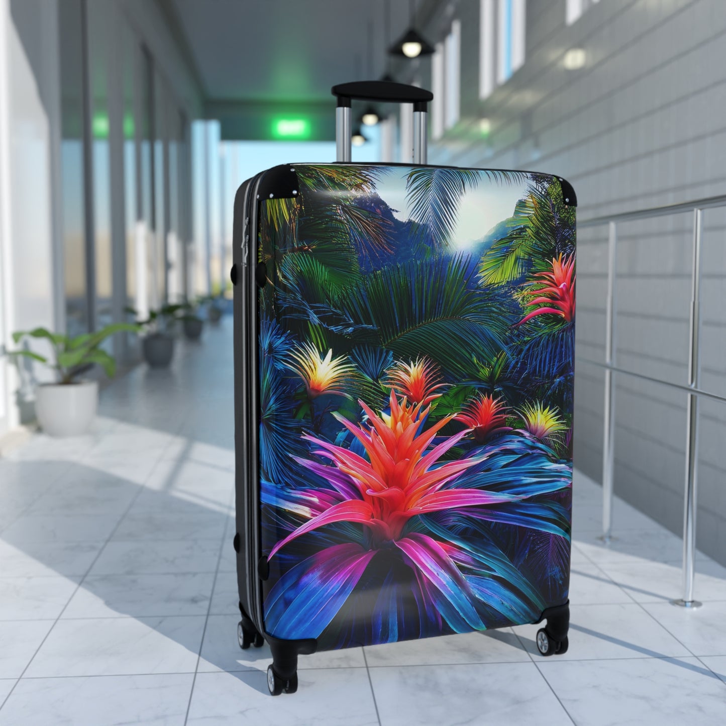 Nature Flowers Floral Tropical Art Carry-On Suitcase - Stylish Luggage for Travelers