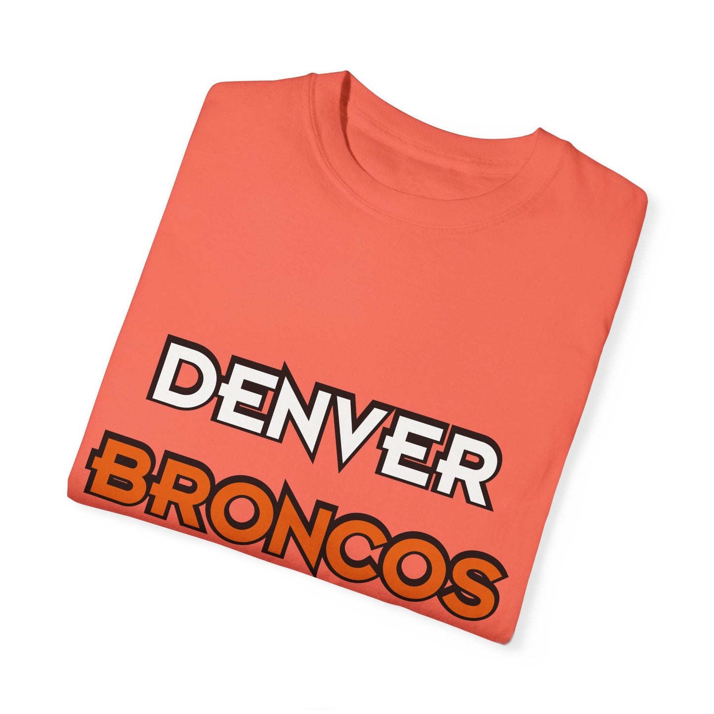 Denver Broncos Pride Garment-Dyed T-Shirt – Premium Cotton Tee for Customization