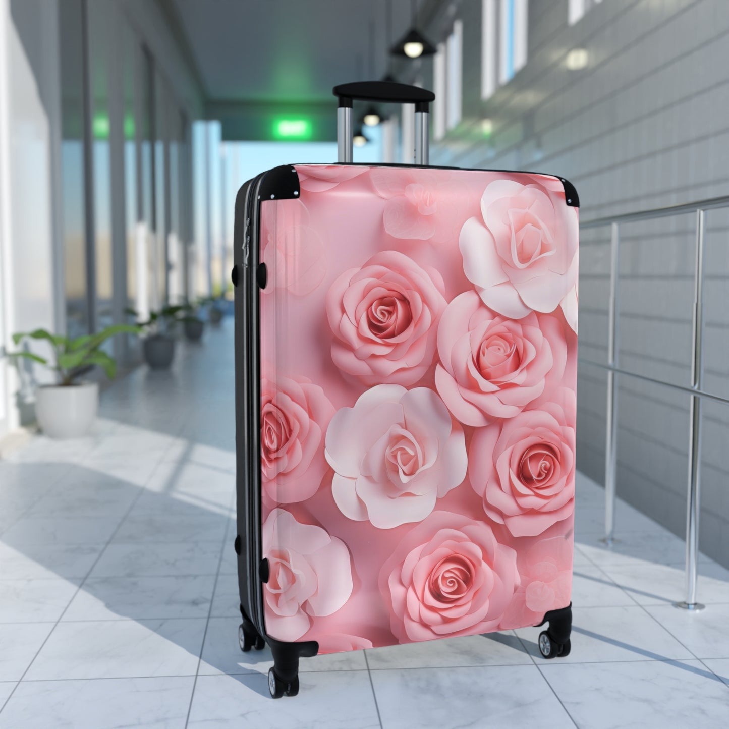 Nature Flowers Floral Pink Art Carry-On Suitcase - Stylish Luggage for Travelers