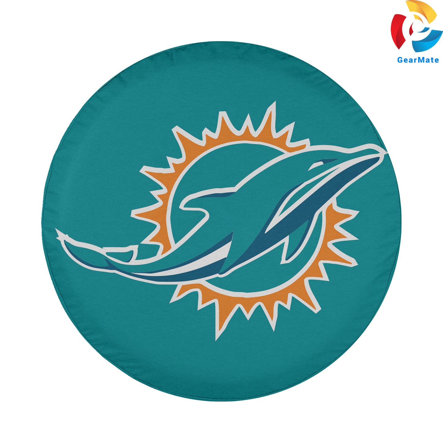 Miami Dolphins Fantasy Spare Tire Cover – Premium Waterproof UV-Resistant Protector