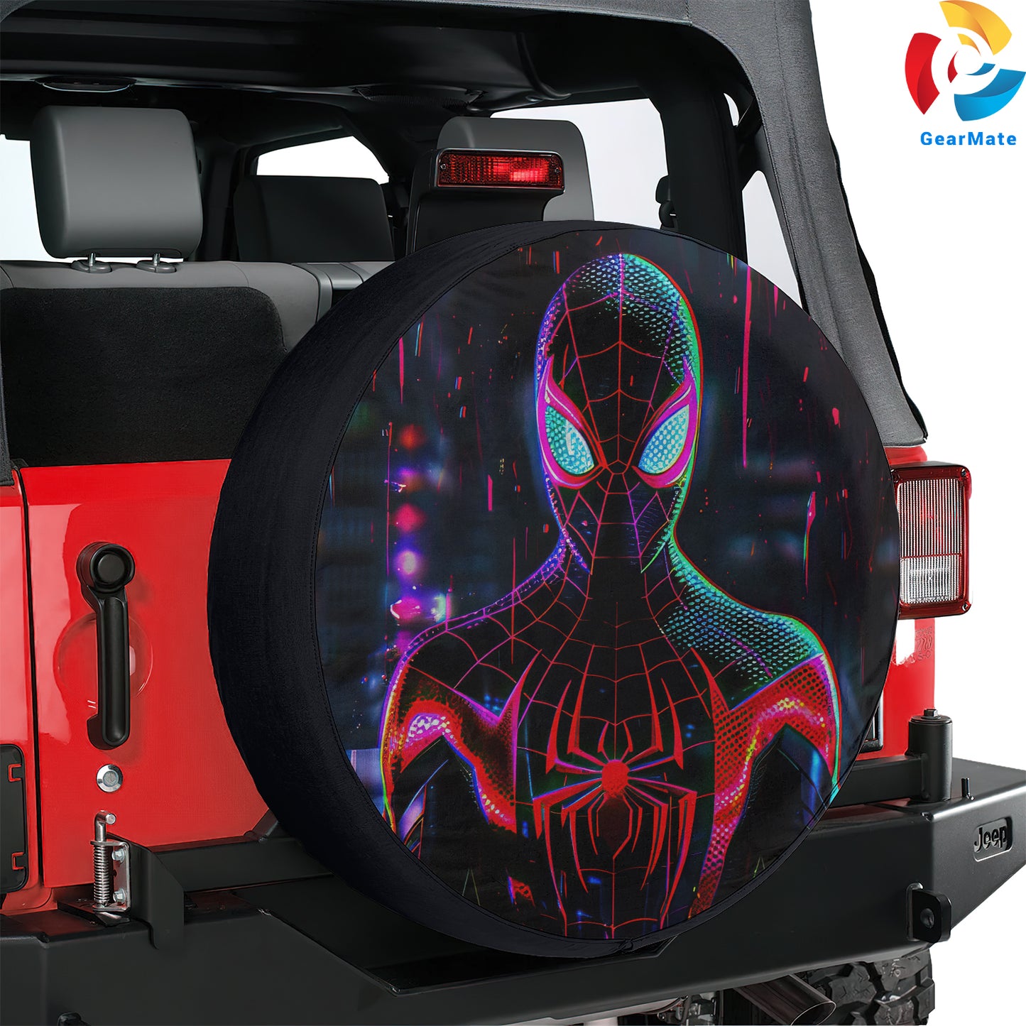 Miles Morales Spare Tire Cover – Premium Waterproof UV Resistant Protector