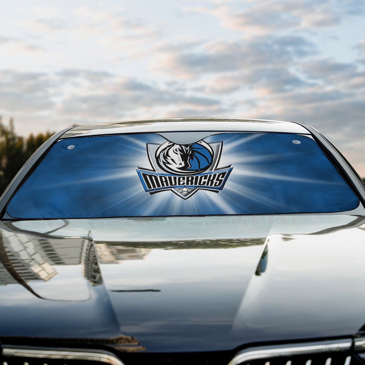 Basketball Dallas Maverick Light Reflective Car Sunshade – Premium Heat & UV Protection, Universal Fit