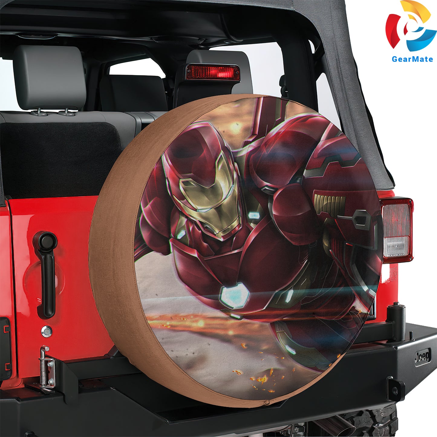 Marvel Iron Man Heroes Spare Tire Cover – Premium Waterproof UV Resistant Protector