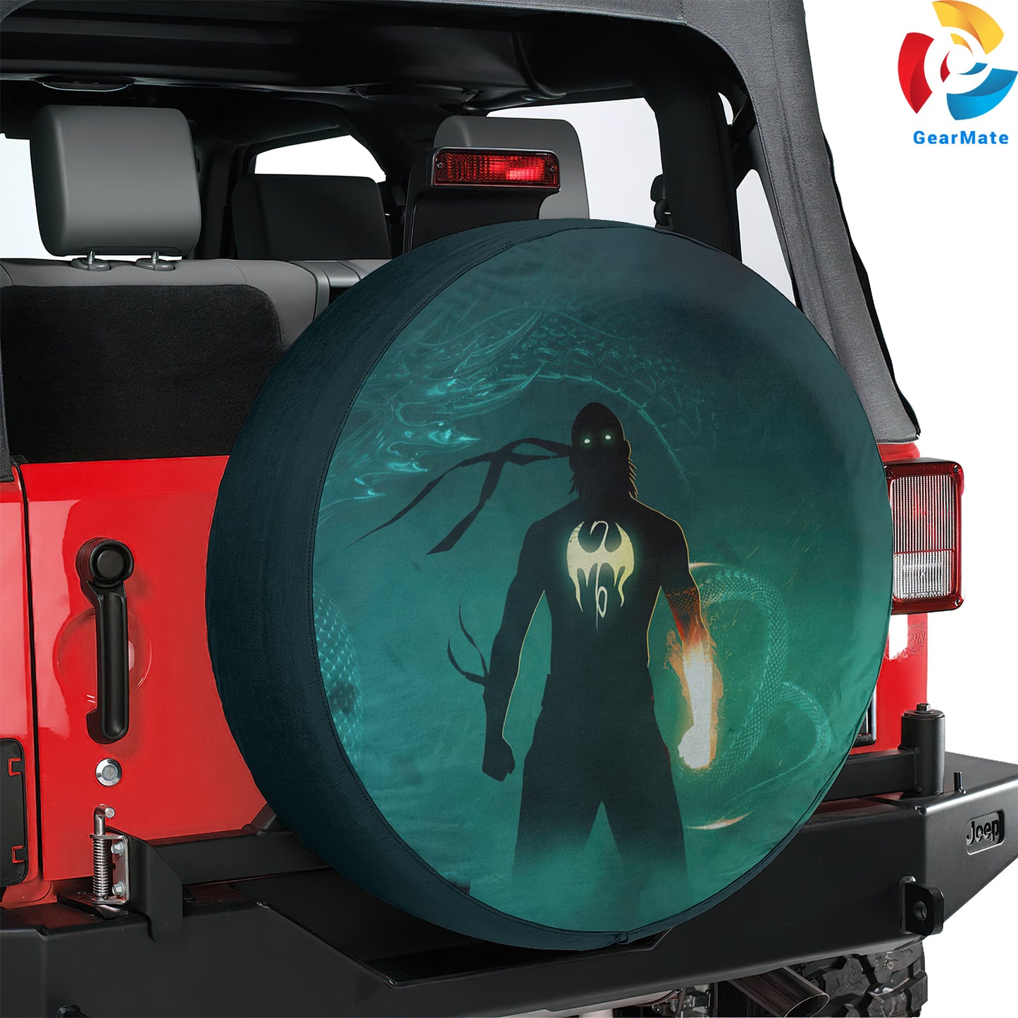 Marvel Iron Fist Comics Spare Tire Cover – Premium Waterproof UV Resistant Protector