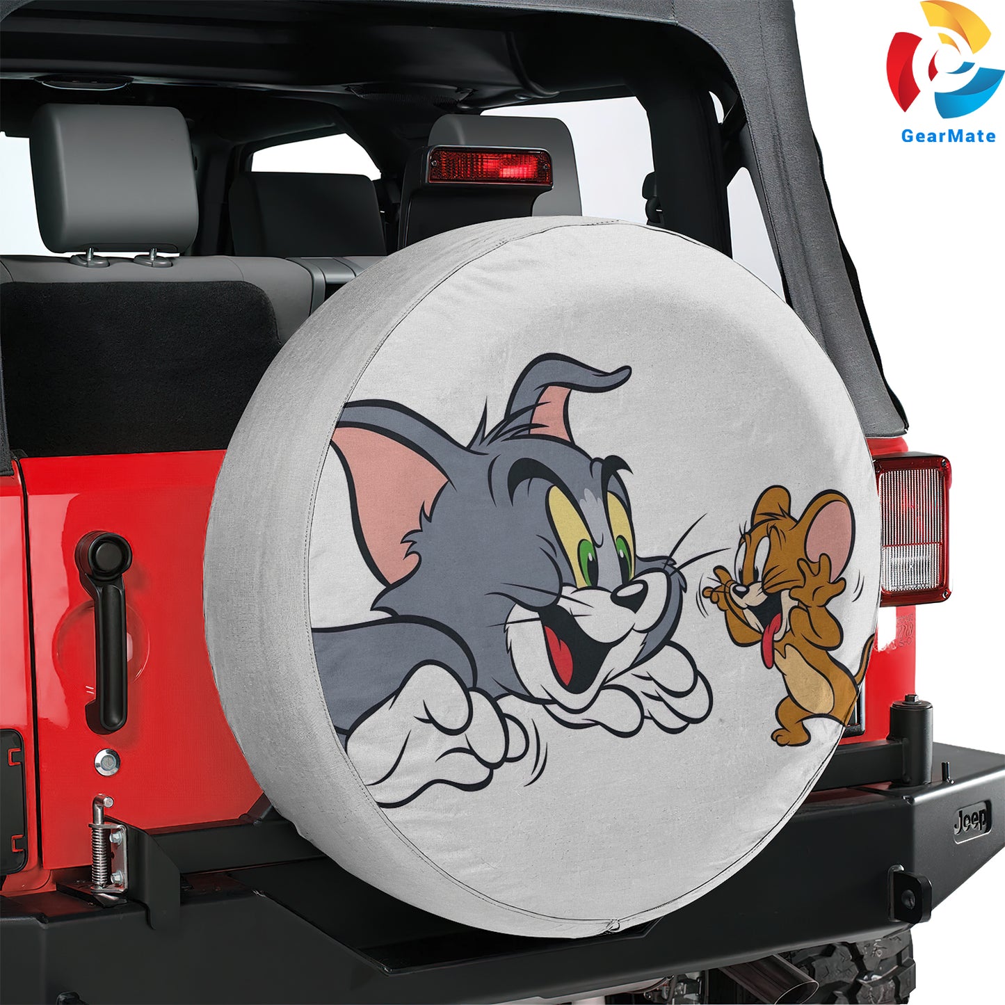 Tom & Jerry Spare Tire Cover – Premium Waterproof UV Resistant Protector