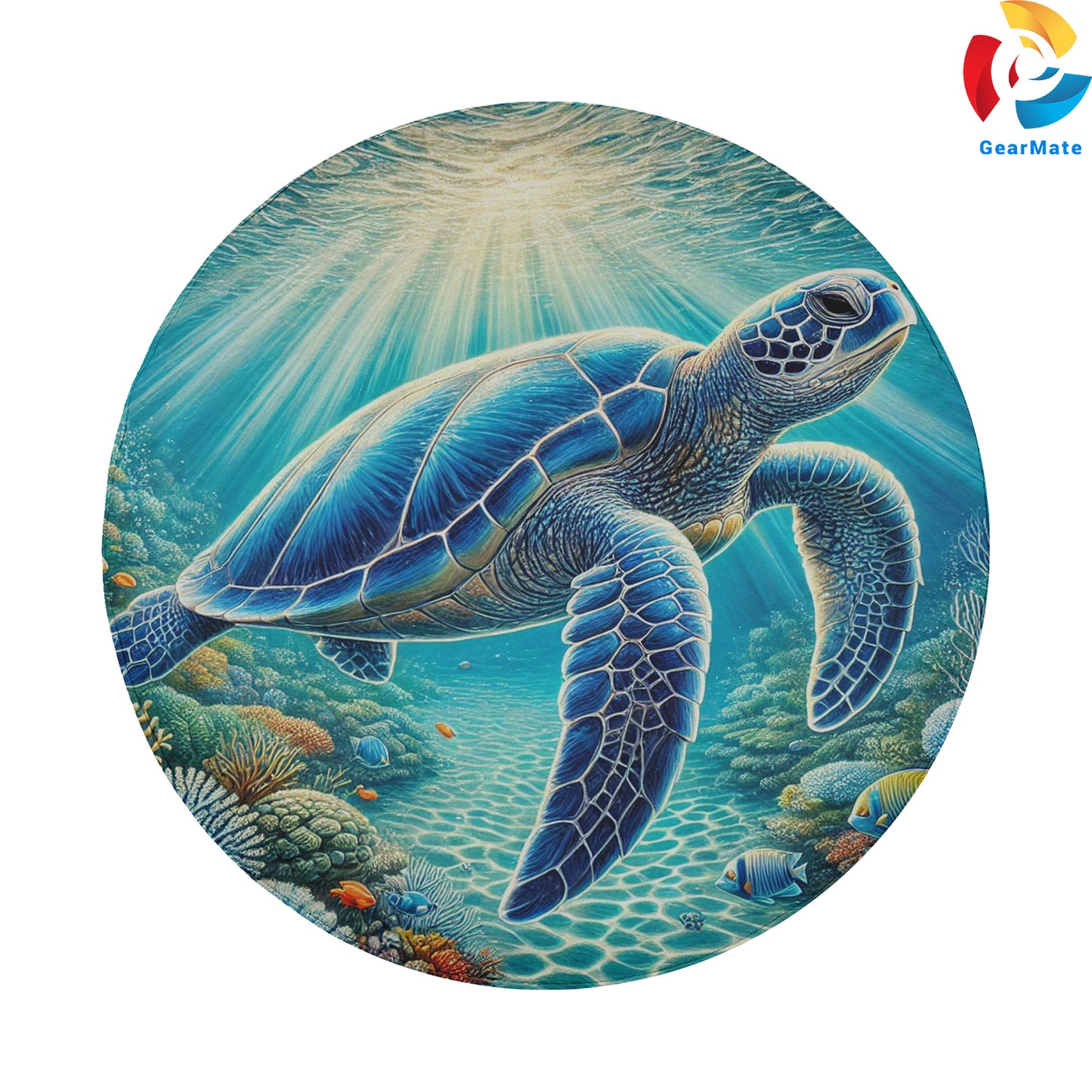 Ocean Blue Sea Turtle Spare Tire Cover – Premium Waterproof UV Resistant Protector