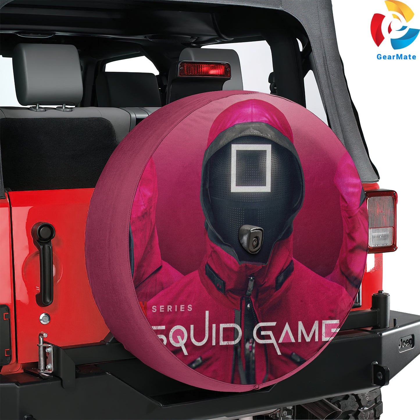 Squid Game Spare Tire Cover – Premium Waterproof UV Resistant Protector