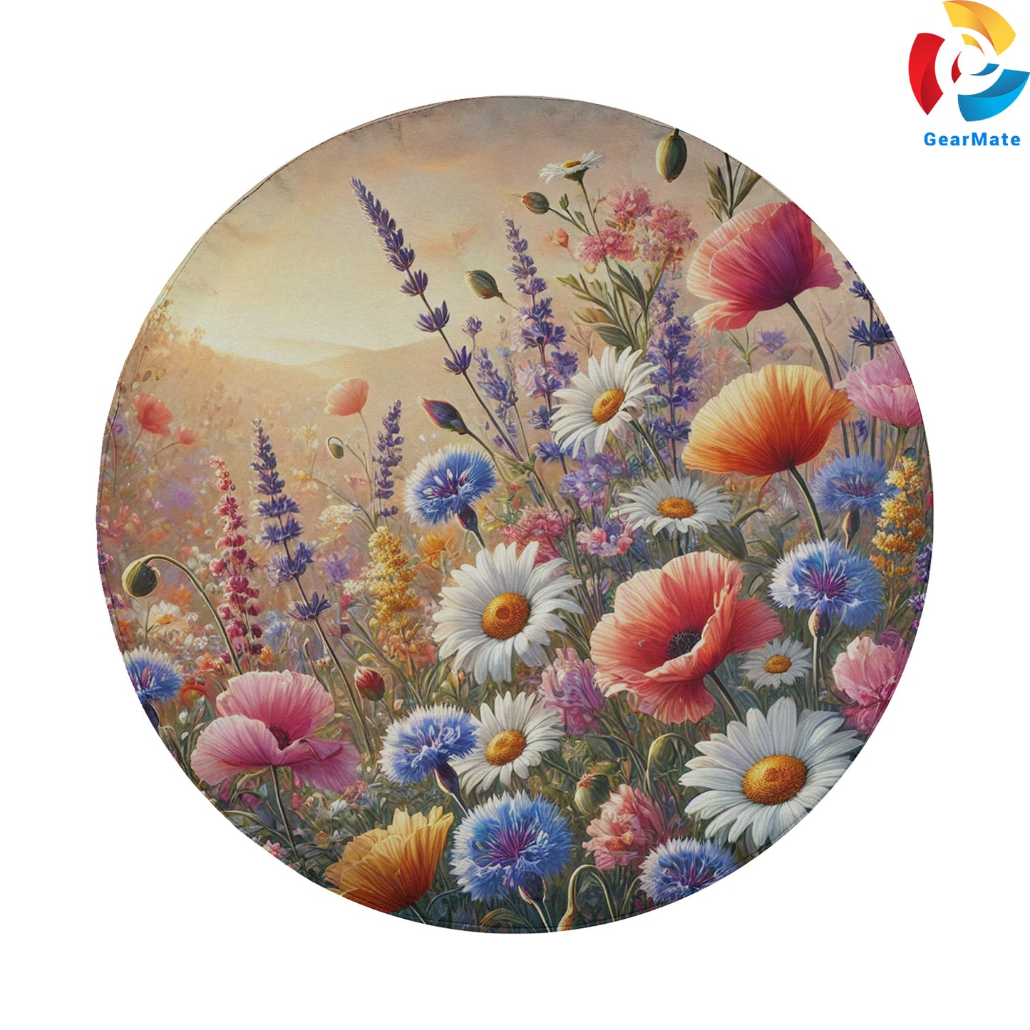 Wild Flowers Spare Tire Cover – Premium Waterproof UV Resistant Protector