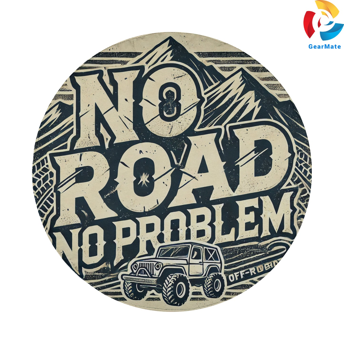 No Road No Problem Spare Tire Cover – Premium Waterproof UV Resistant Protector