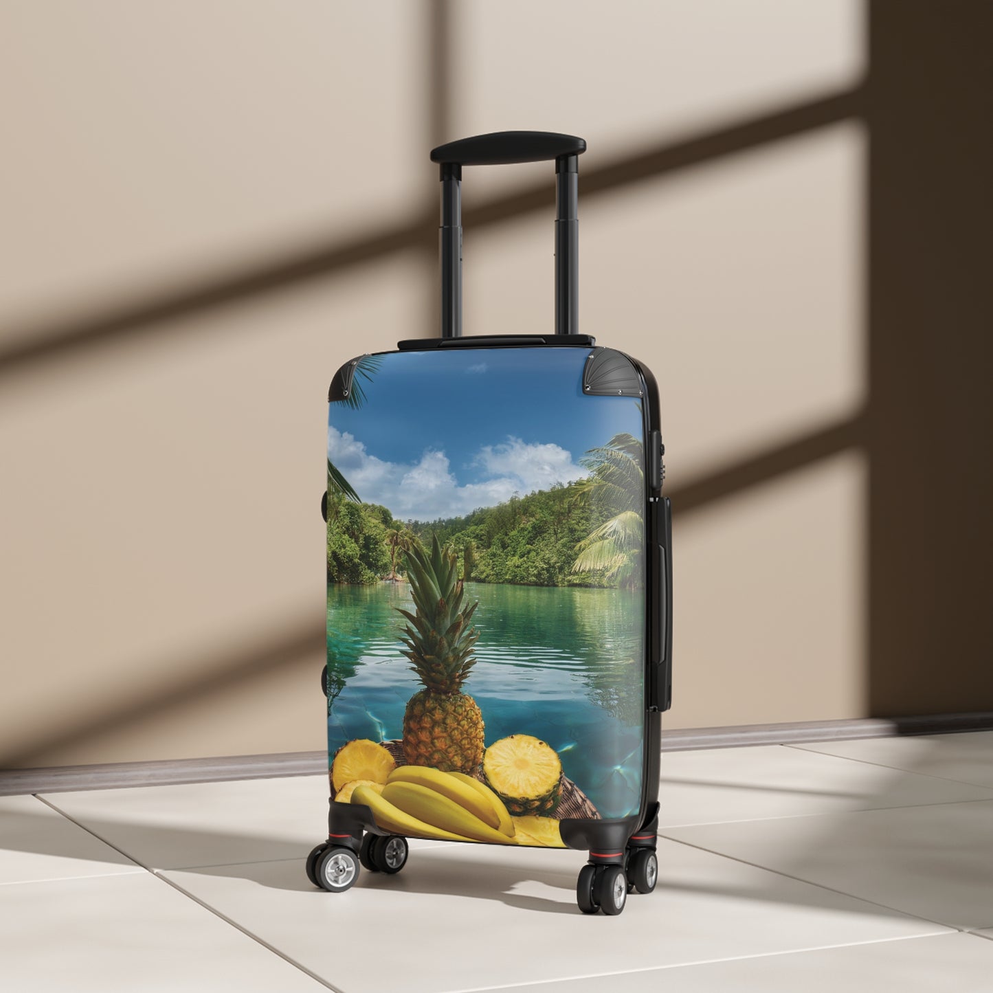 Nature Summer Fruits Float on River in Pool Carry-On Suitcase - Stylish Luggage for Travelers