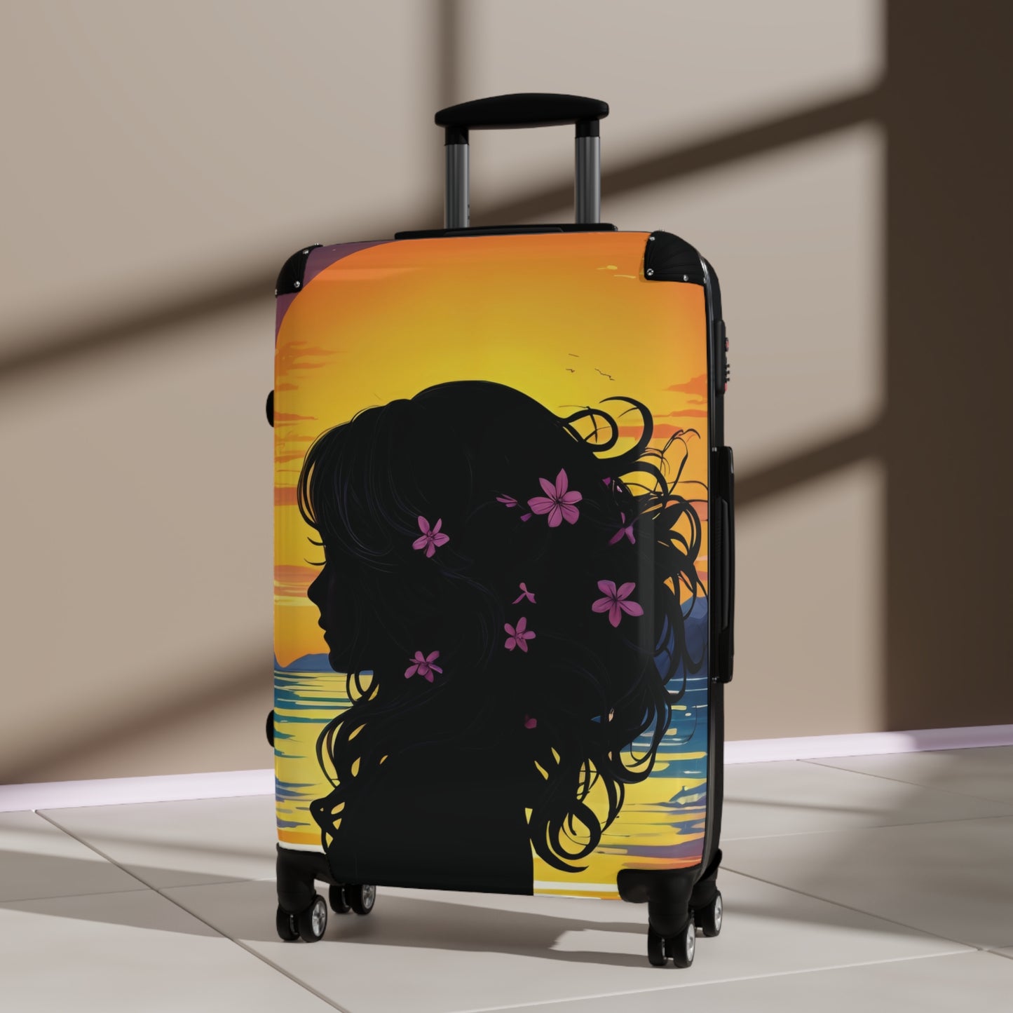 Art Woman Silhouette Carry-On Suitcase - Stylish Luggage for Travelers