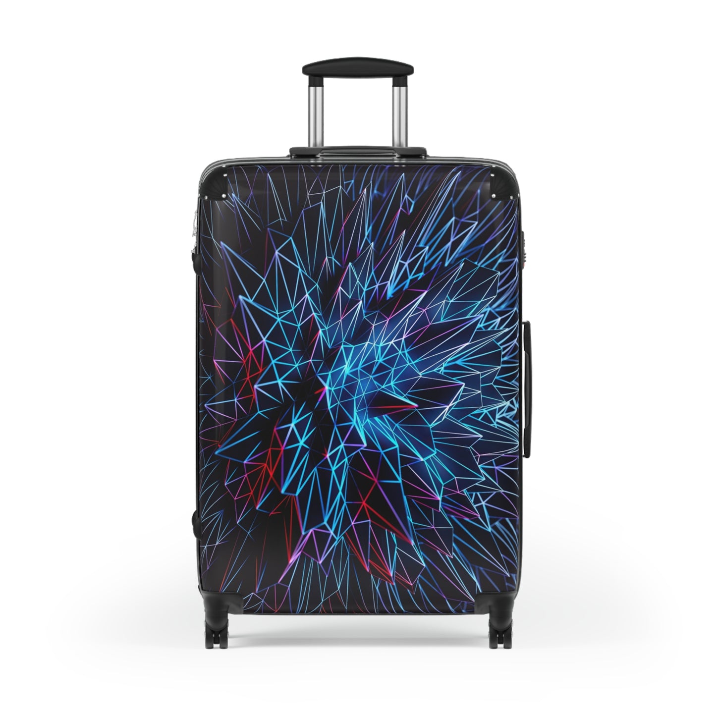 Abstract Polygon Carry-On Suitcase - Stylish Luggage for Travelers