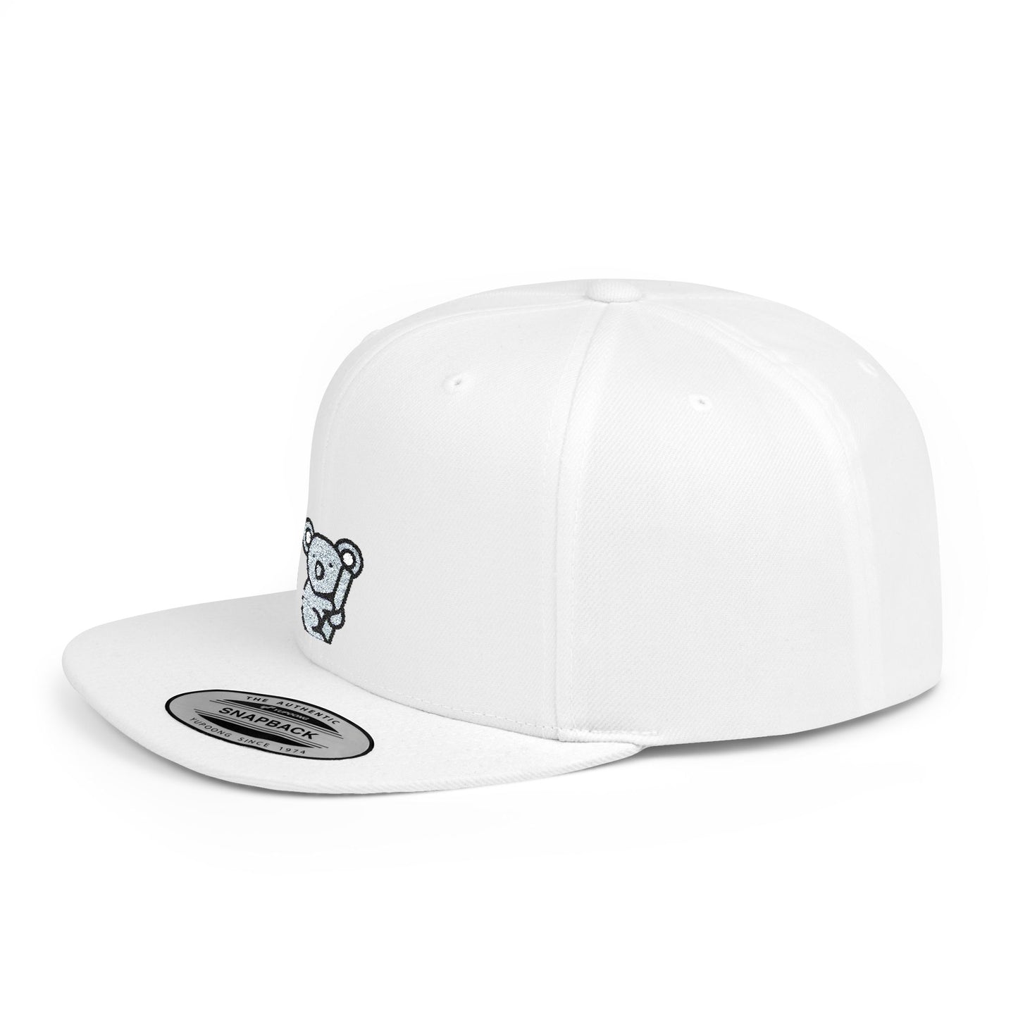 Icons Embroidered Koala Flat Bill Snapback – Lightweight, Custom Fit, Premium Quality